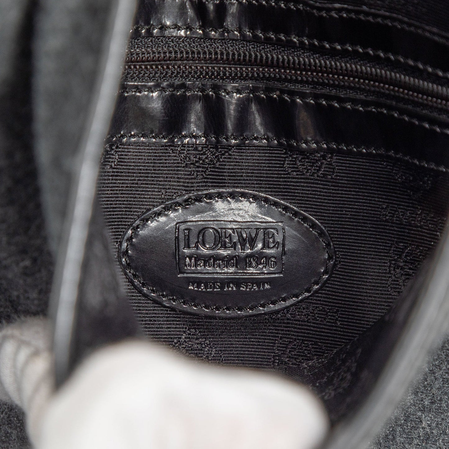 LOEWE Wool Anagram Shoulder Bag