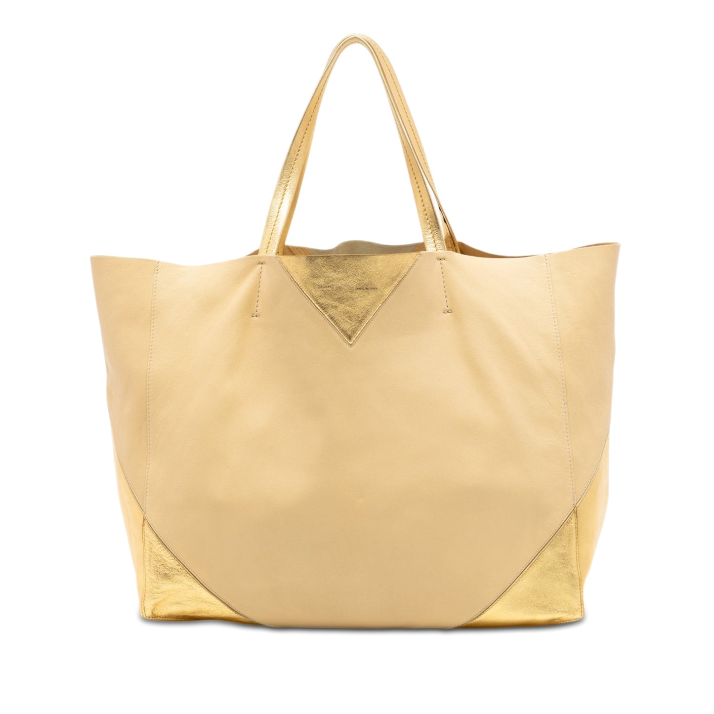 Celine Bicolor Lambskin Horizontal Cabas Tote