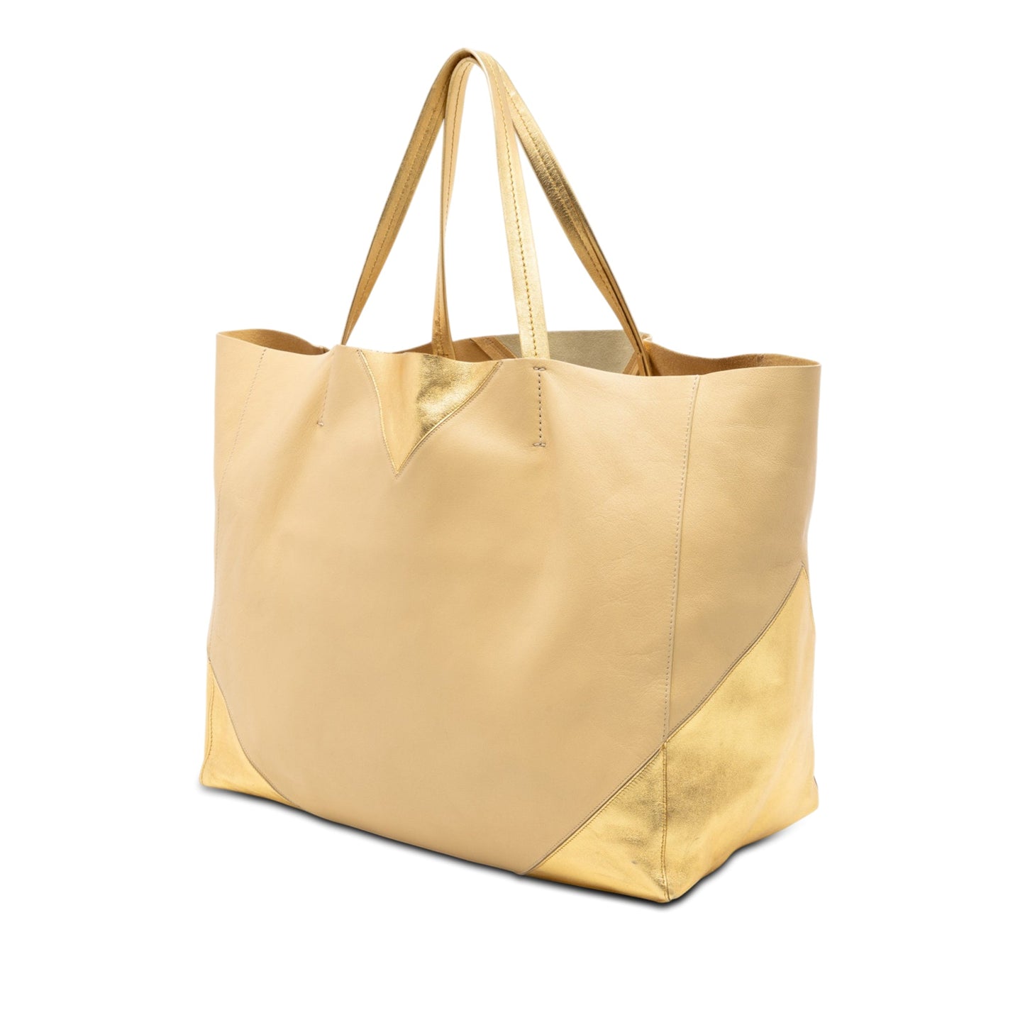 Celine Bicolor Lambskin Horizontal Cabas Tote