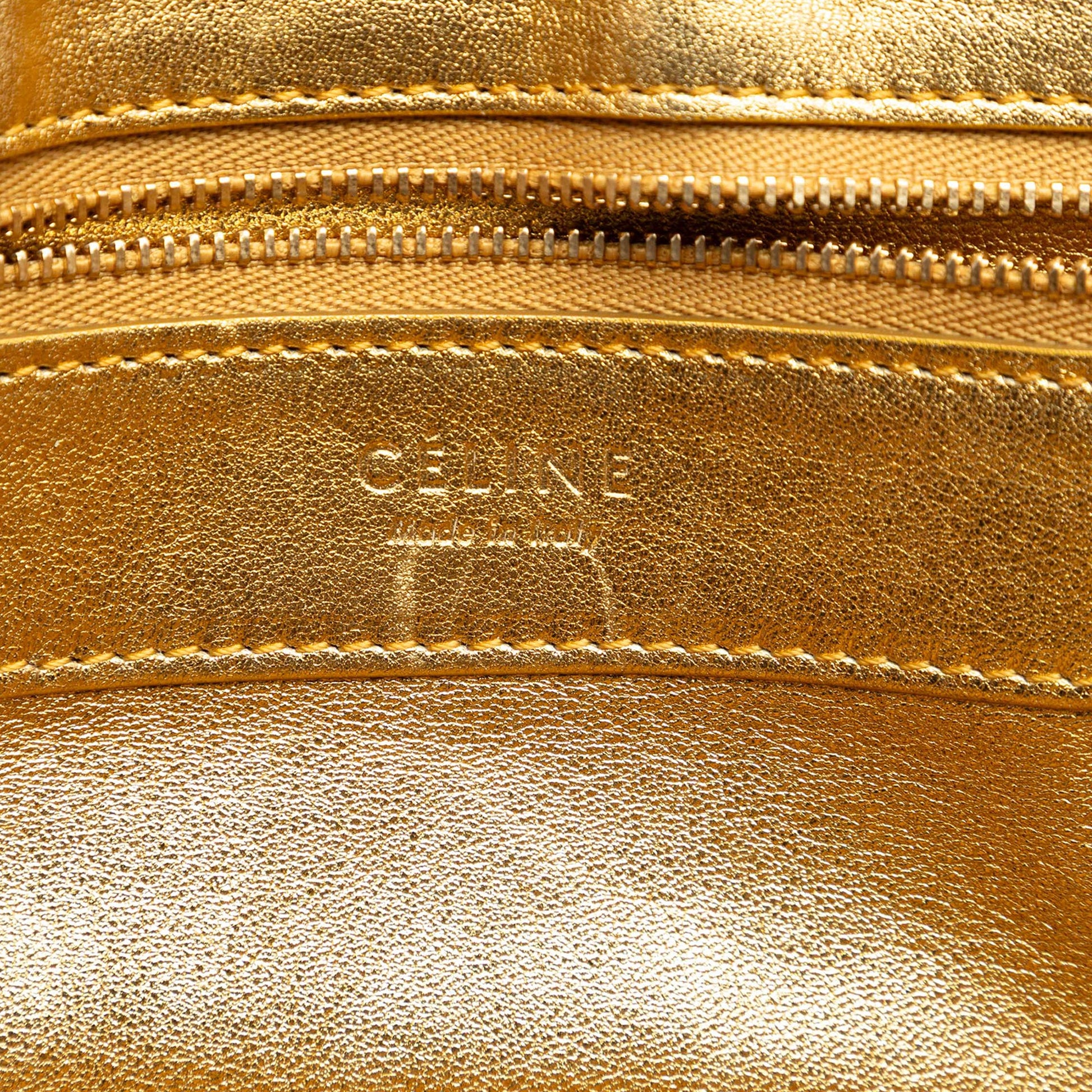 Celine Bicolor Lambskin Horizontal Cabas Tote