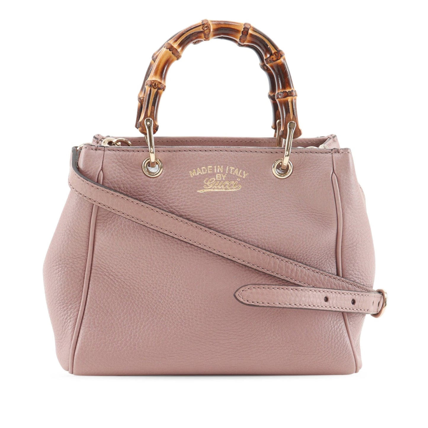 Gucci Mini Calfskin Bamboo Shopper Satchel