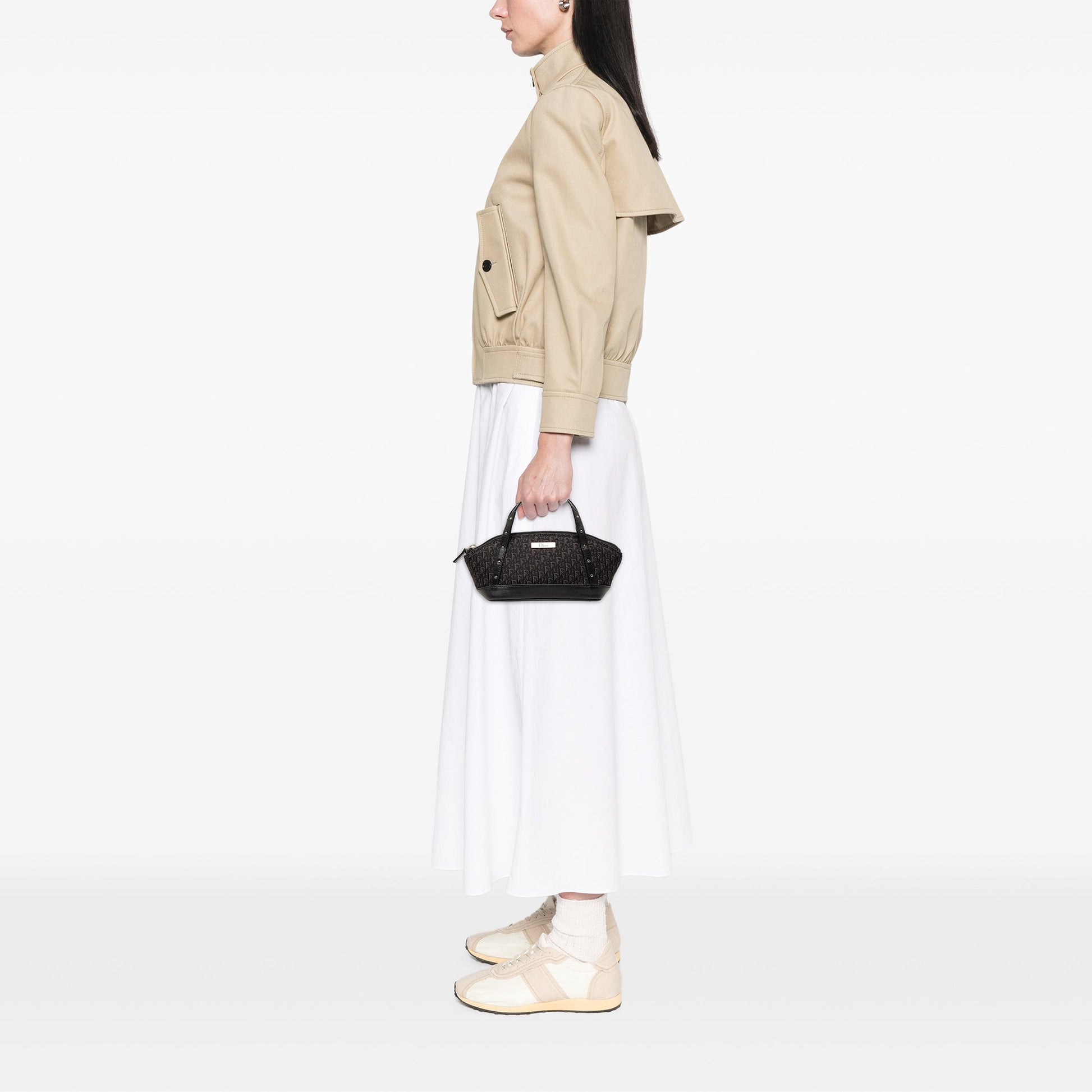 Dior Mini Diorissimo Trotter Canvas Street Chic Handbag
