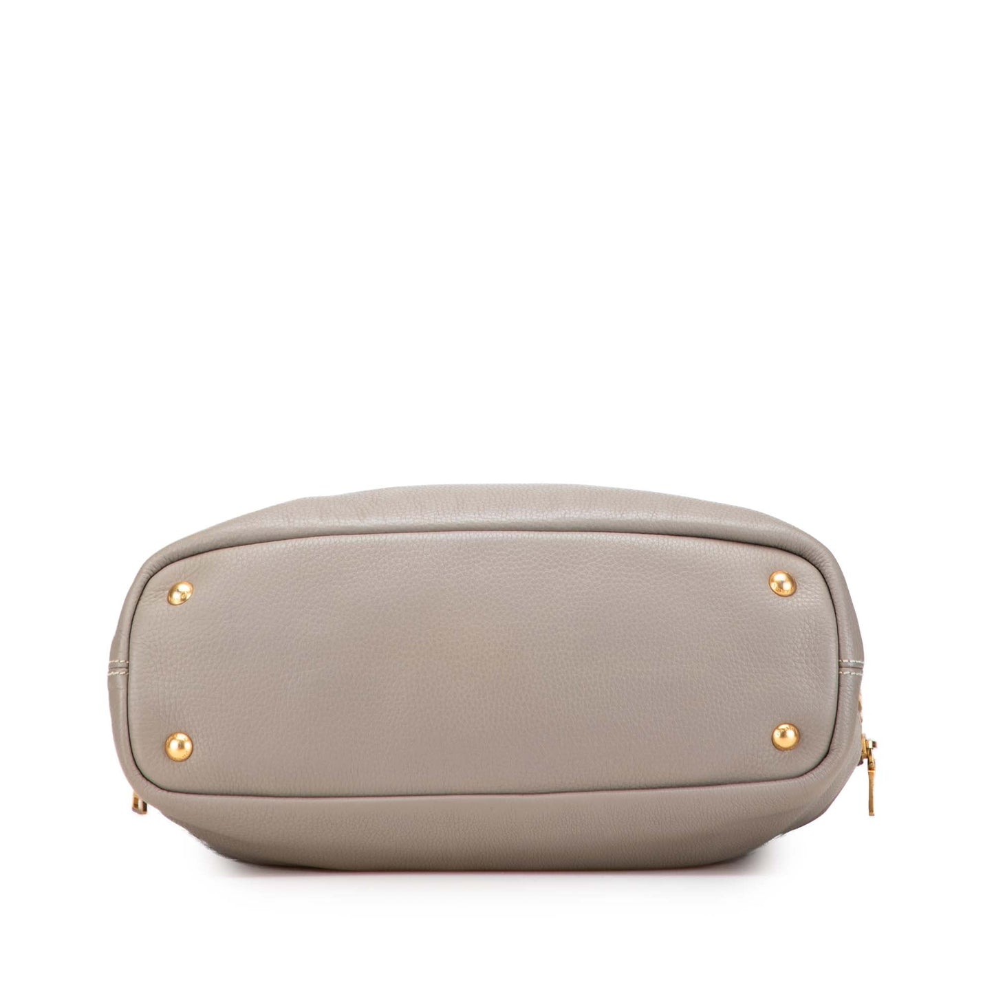 Prada Vitello Daino Side Zip Shopper Tote