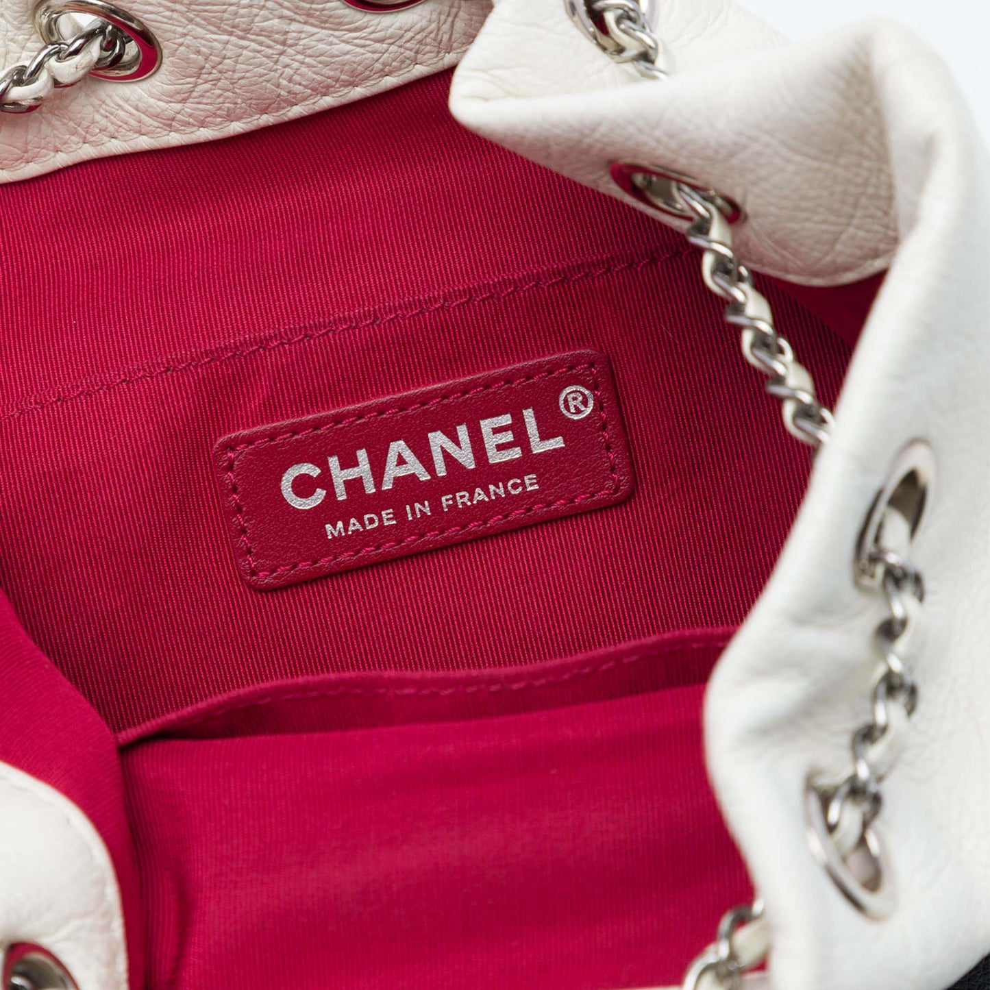 Chanel Small Bicolor Quilted Calfskin Gabrielle Bucket Bag