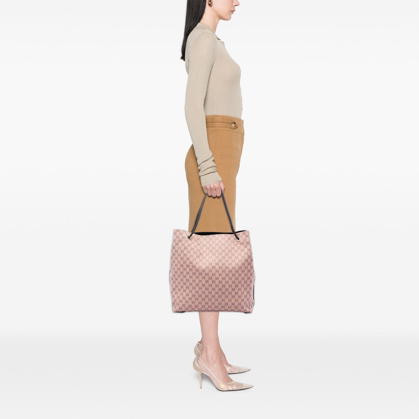 Gucci Large GG Canvas Gifford Tote