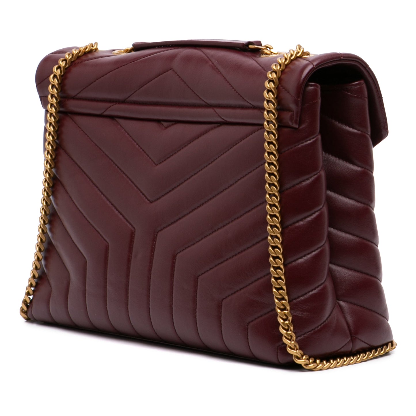 Saint Laurent Medium Matelasse Calfskin Monogram LouLou Shoulder Bag