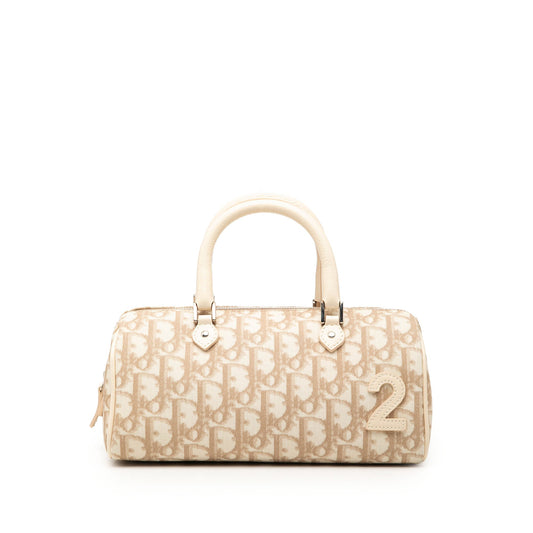 Dior Oblique Canvas Trotter Boston Bag