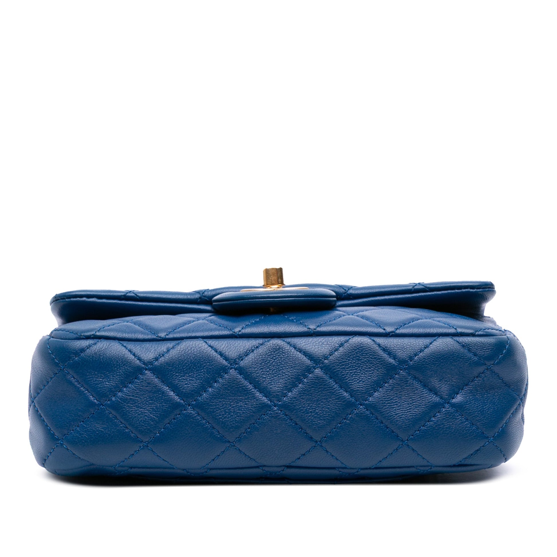 Chanel Mini Rectangular Classic Lambskin Pearl Crush Single Flap