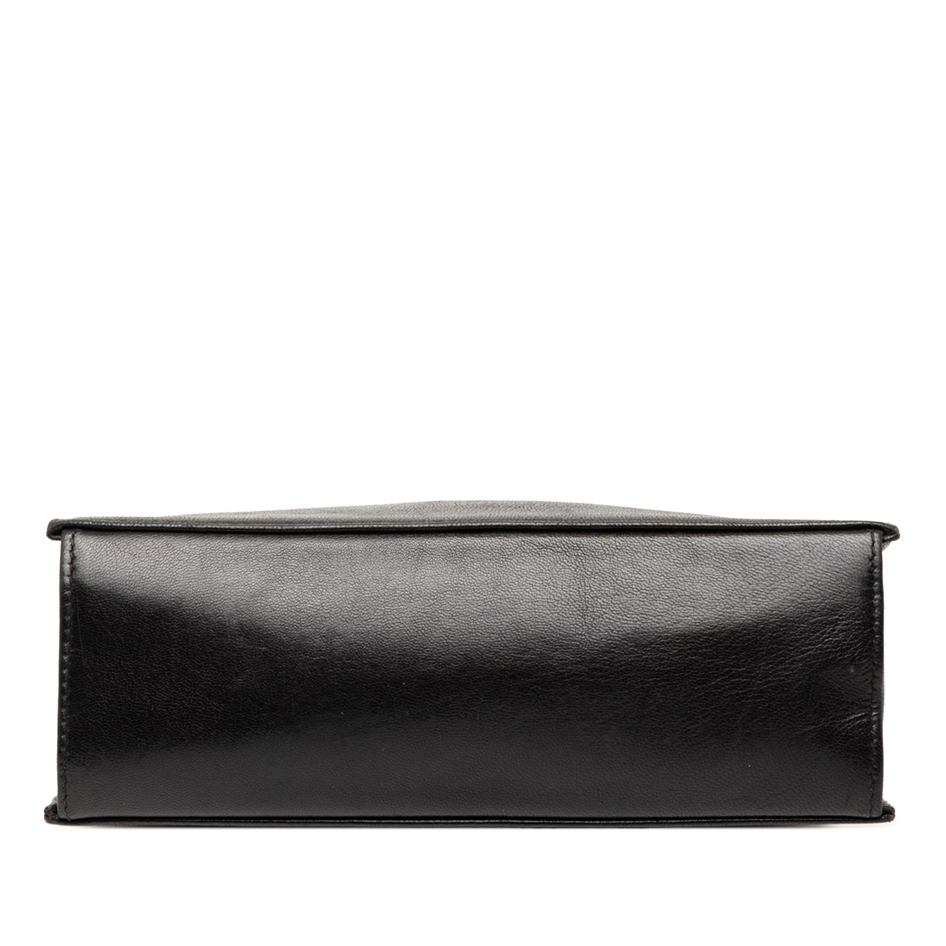 Gucci Leather Crystal Embellished Frame Clutch