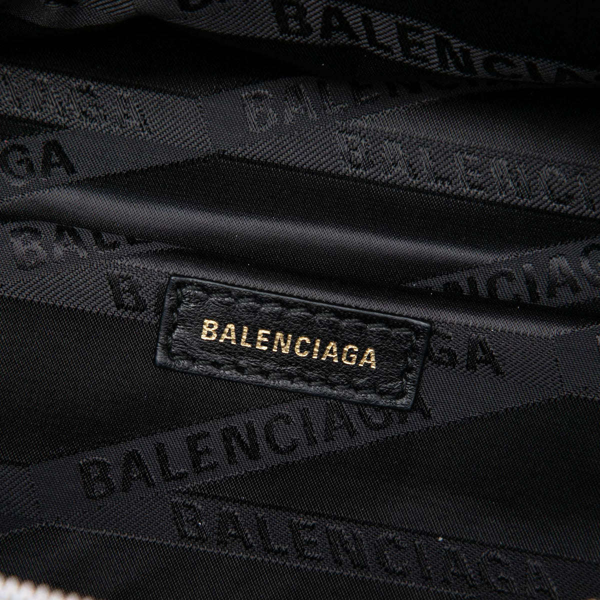 Balenciaga Lambskin Souvenir Graffiti Belt Bag XXS — White
