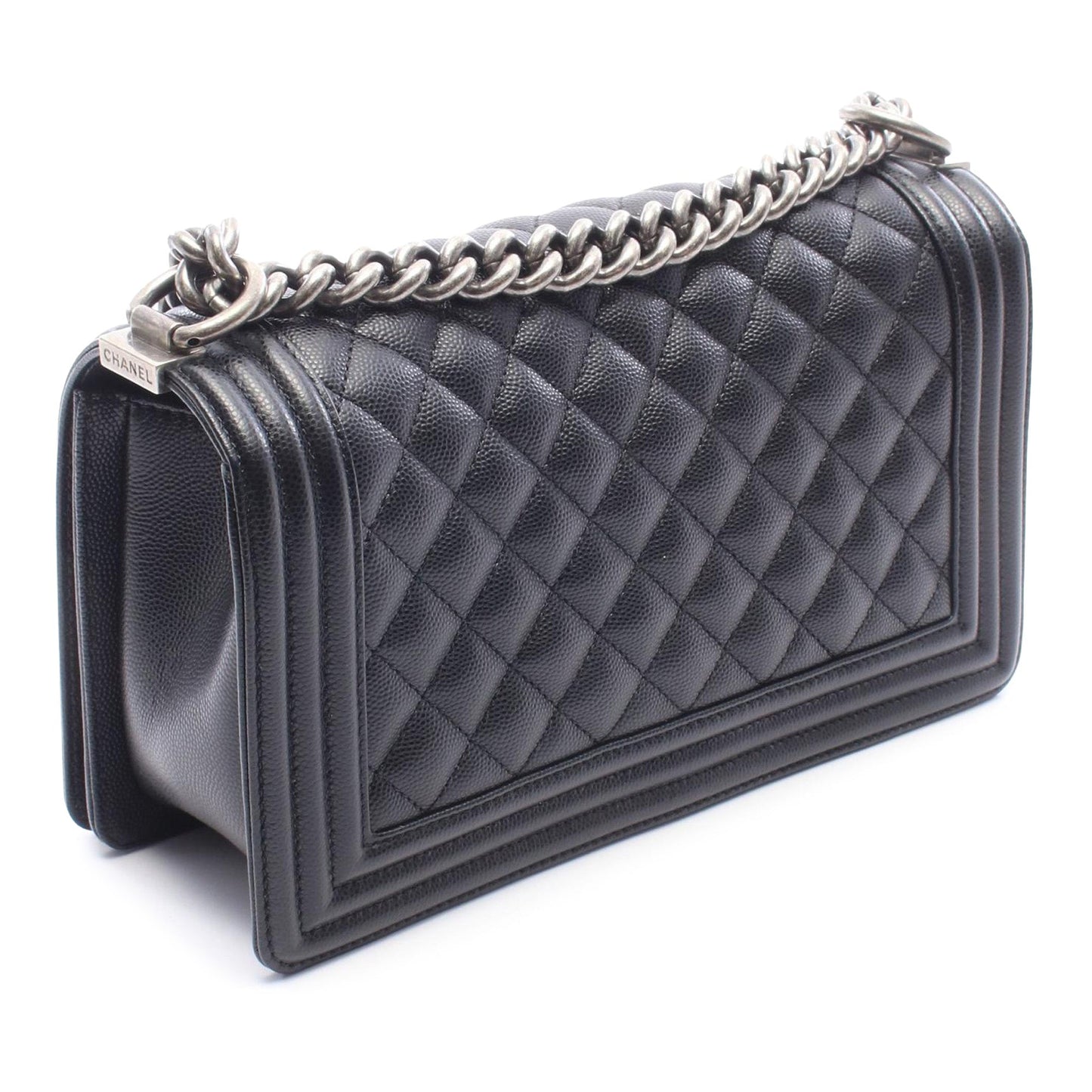 Chanel Old Medium Quilted Lambskin Boy Flap