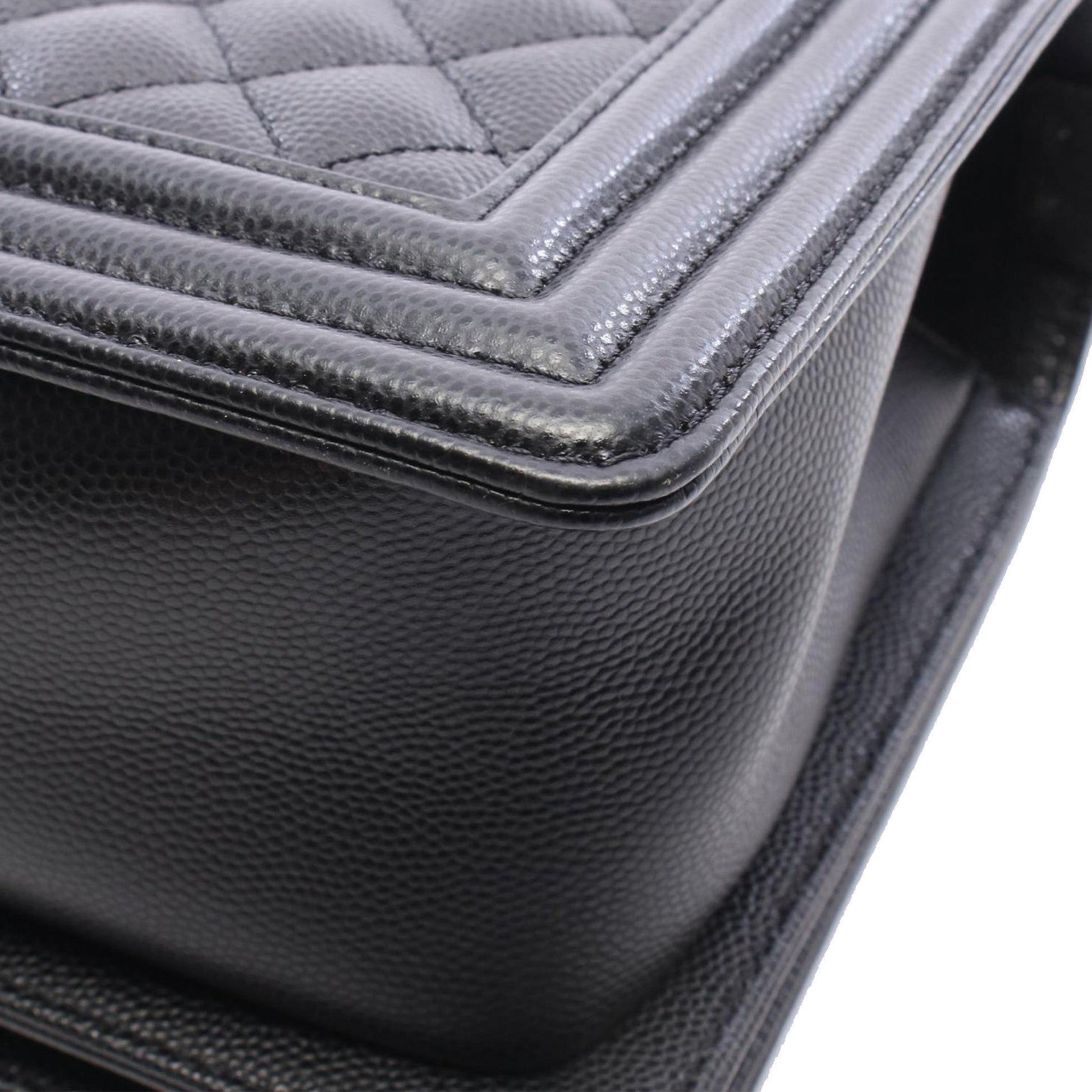 Chanel Old Medium Quilted Lambskin Boy Flap
