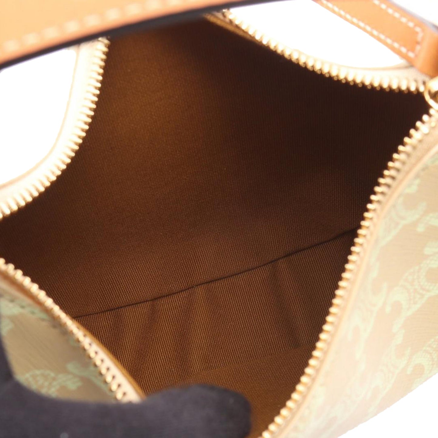 Celine Teen Lulu In Triomphe Coated Canvas Satchel