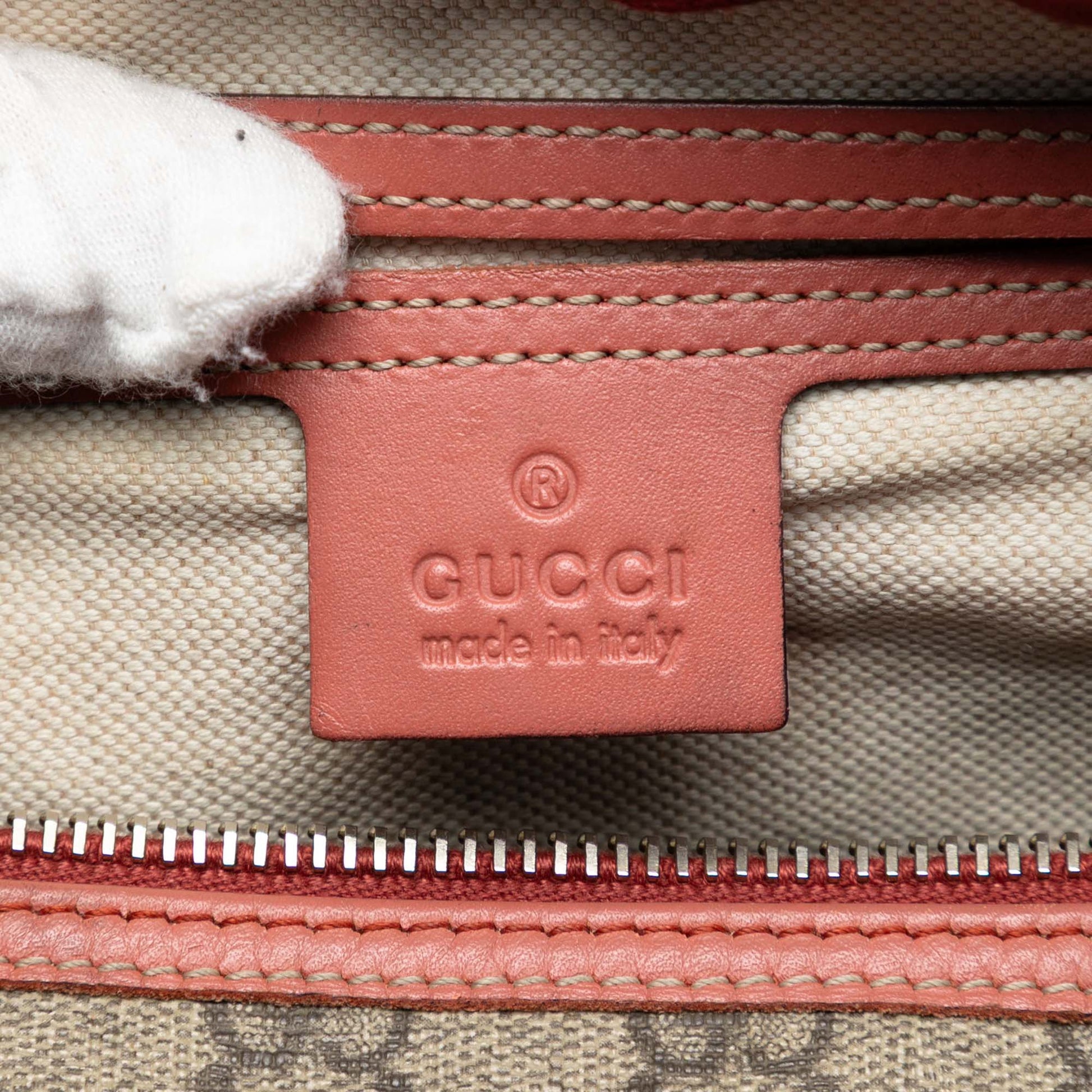 Gucci Medium GG Supreme Joy Boston Bag