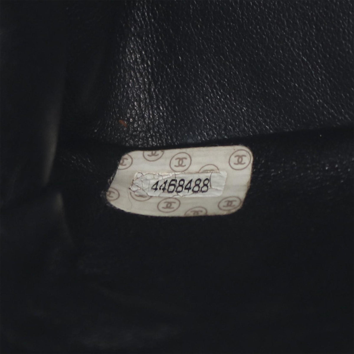 Chanel CC Quilted Lambskin Straight Flap Shoulder Bag — Black