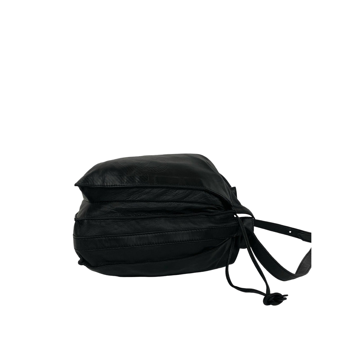 LOEWE Nappa Anagram Drawstring Crossbody — Black