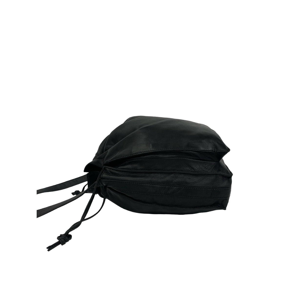 LOEWE Nappa Anagram Drawstring Crossbody — Black