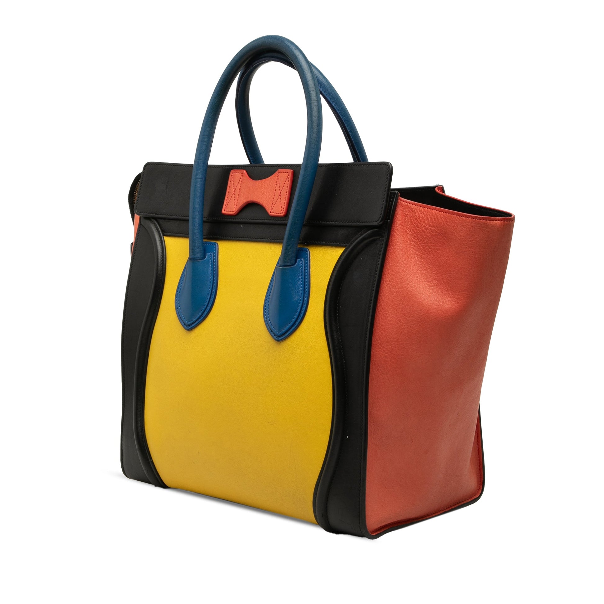 Celine Mini Multicolor Calfskin Luggage Tote