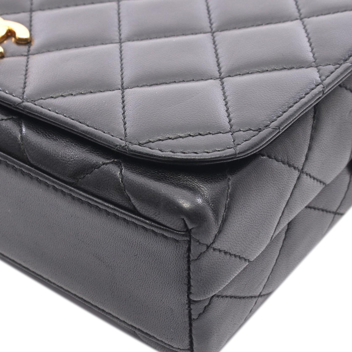 Chanel CC Quilted Lambskin Single Flap