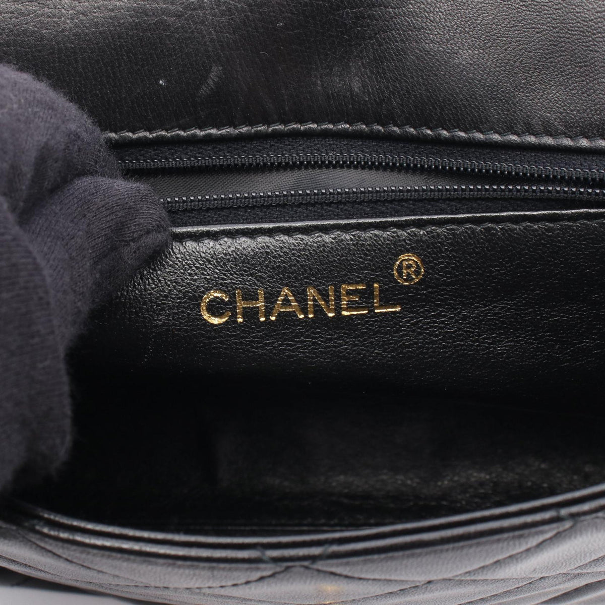 Chanel CC Quilted Lambskin Single Flap