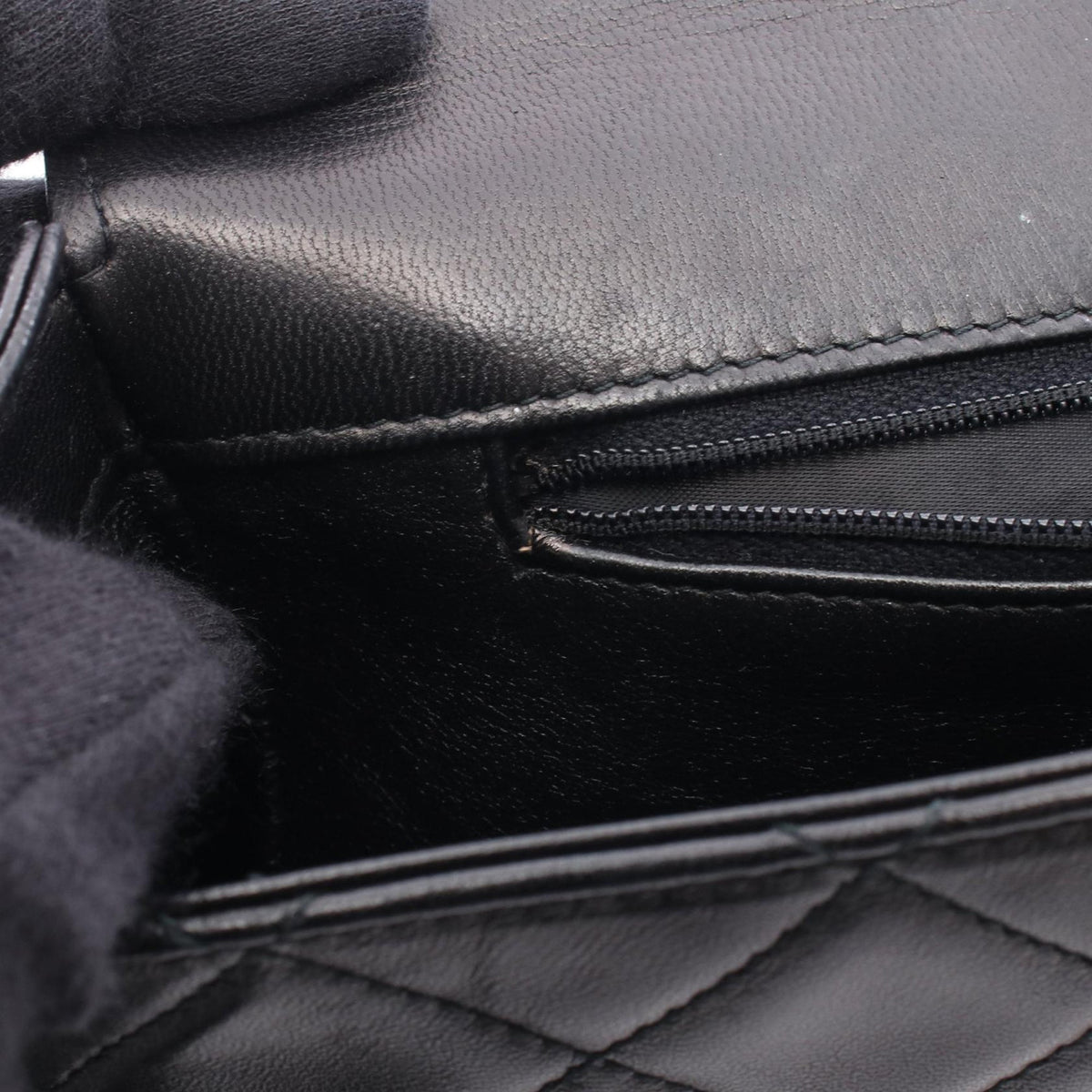 Chanel CC Quilted Lambskin Single Flap