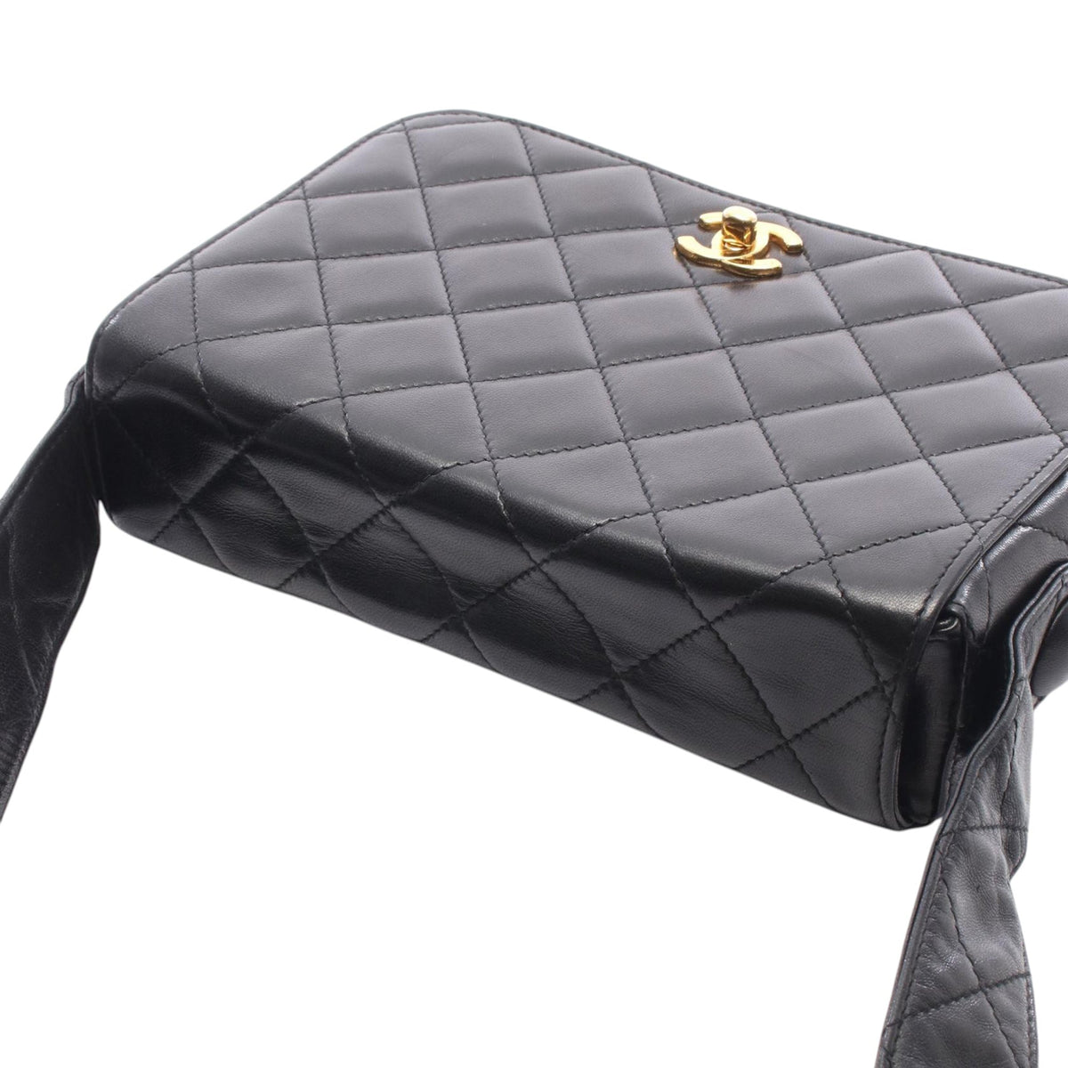 Chanel CC Quilted Lambskin Single Flap