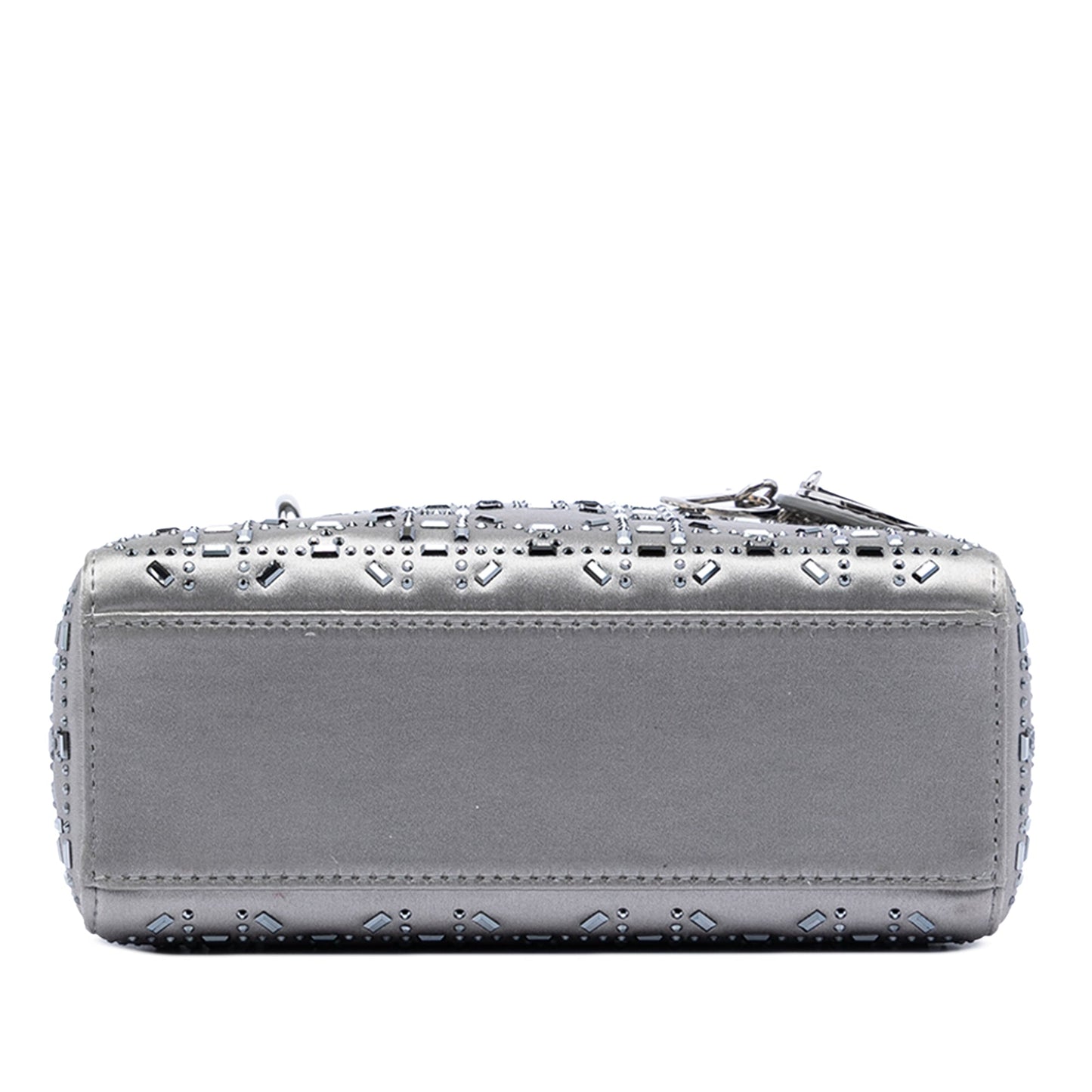 Mini Satin Cannage Strass Crystal Embellished Lady Dior