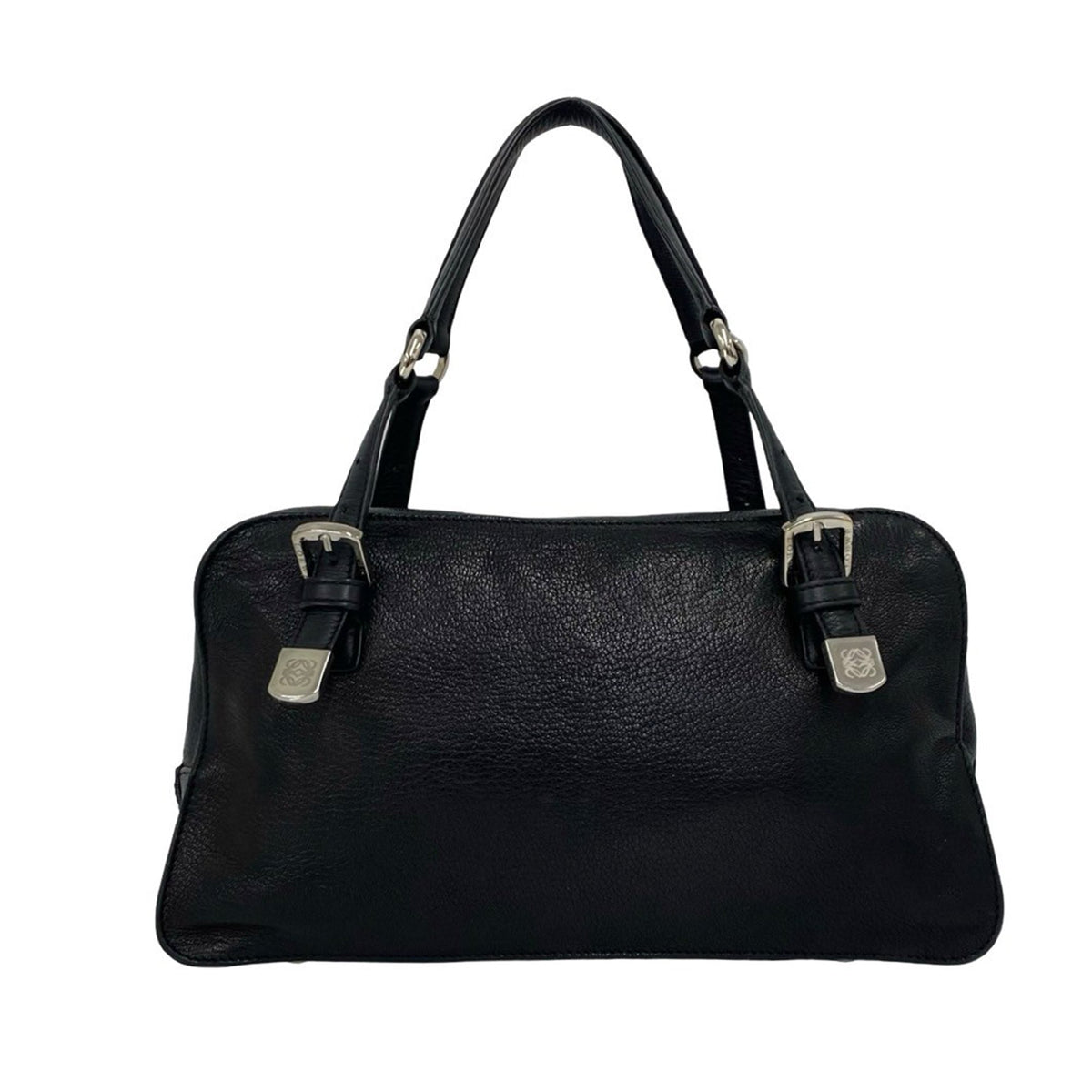 LOEWE Leather Studded Anagram Handbag