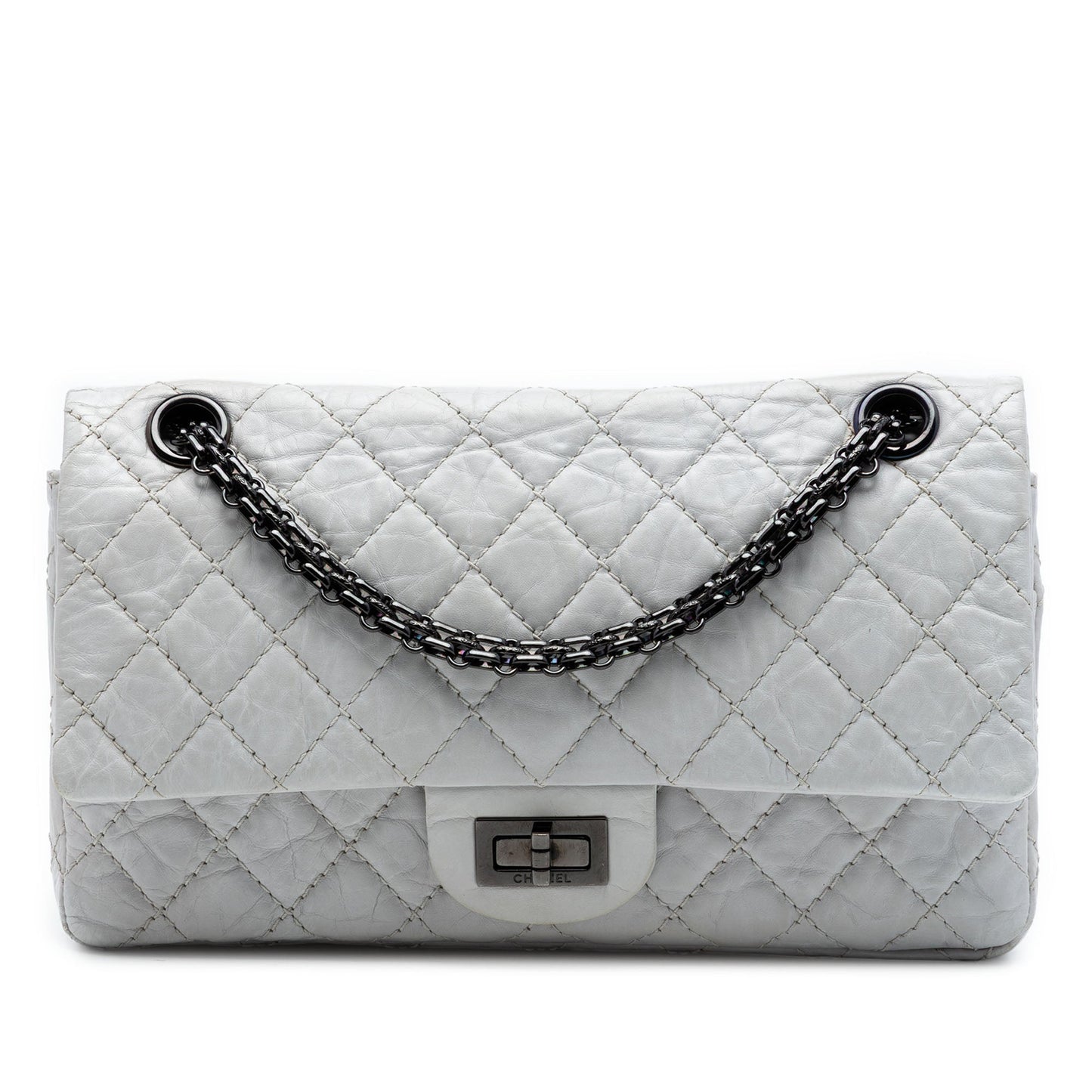 Chanel Quilted Aged Calfskin Reissue 2.55 Double Flap 225