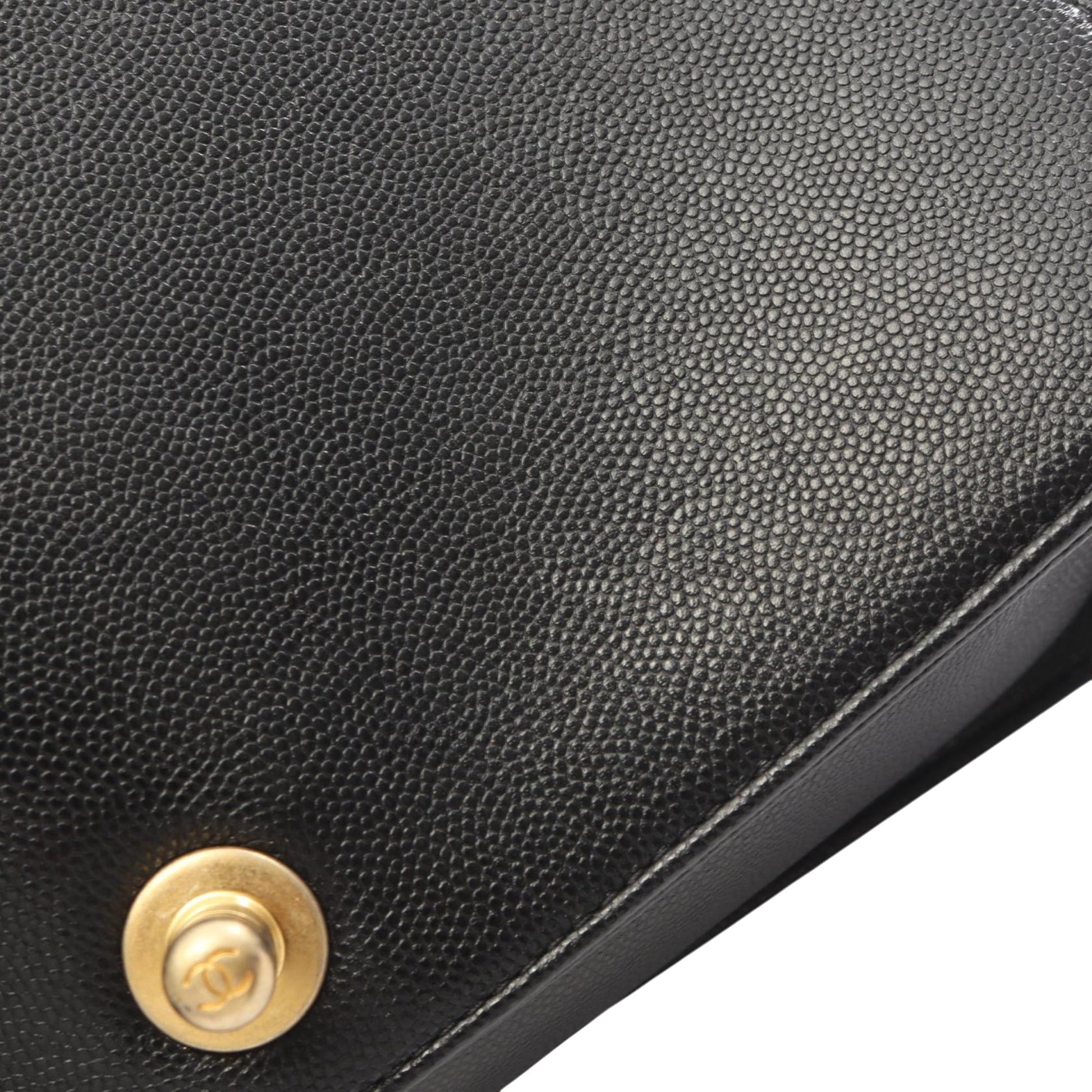 Chanel Old Medium Chevron Caviar Boy Flap