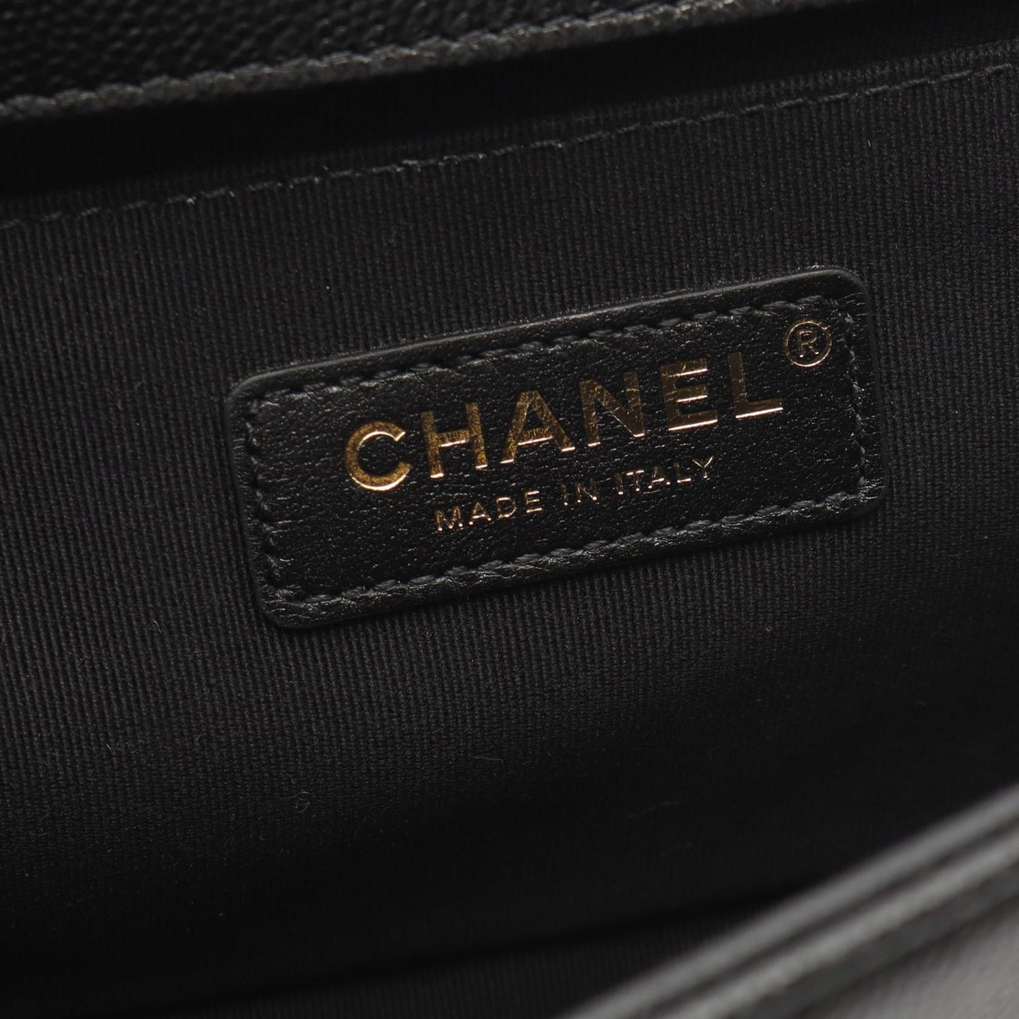 Chanel Old Medium Chevron Caviar Boy Flap