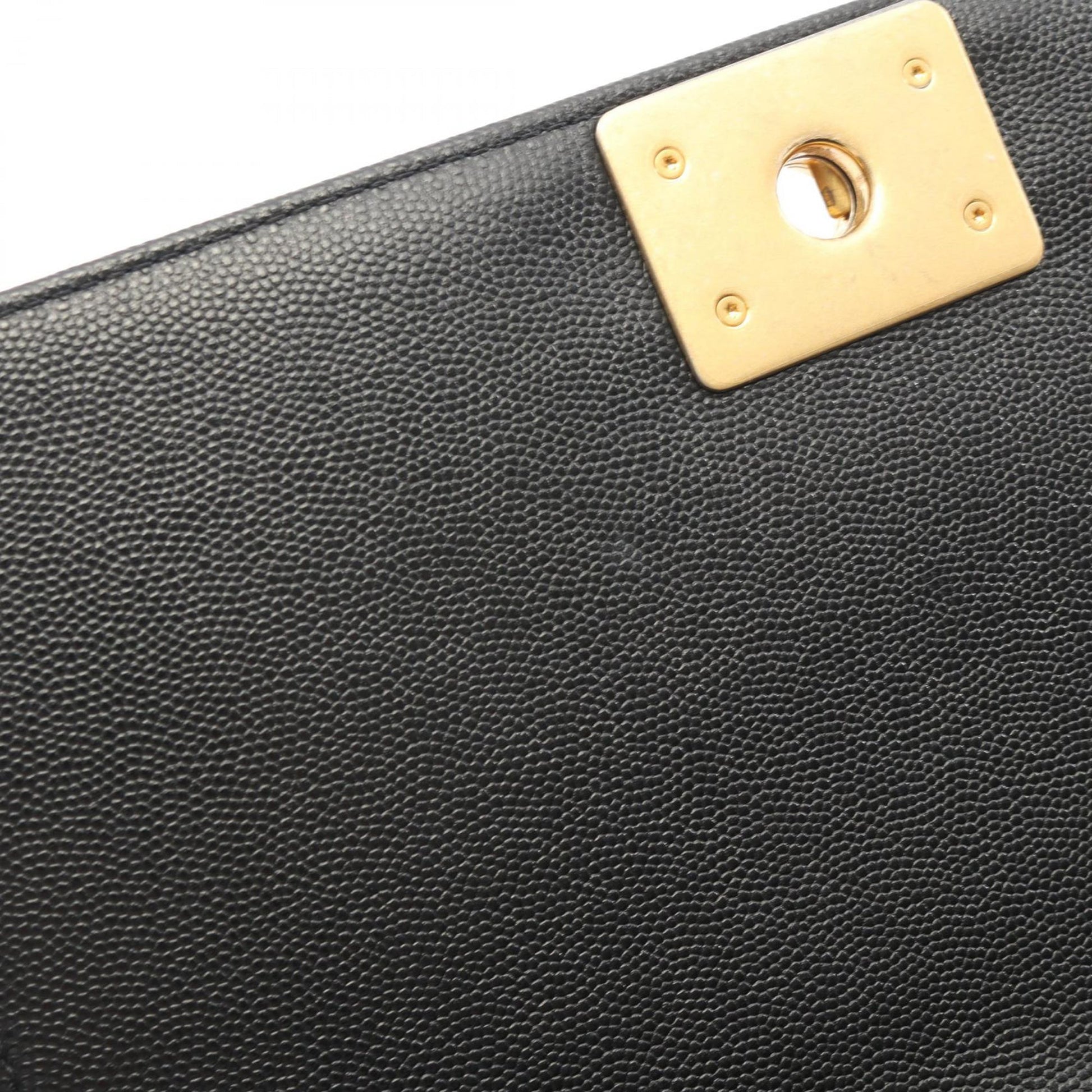 Chanel Old Medium Chevron Caviar Boy Flap