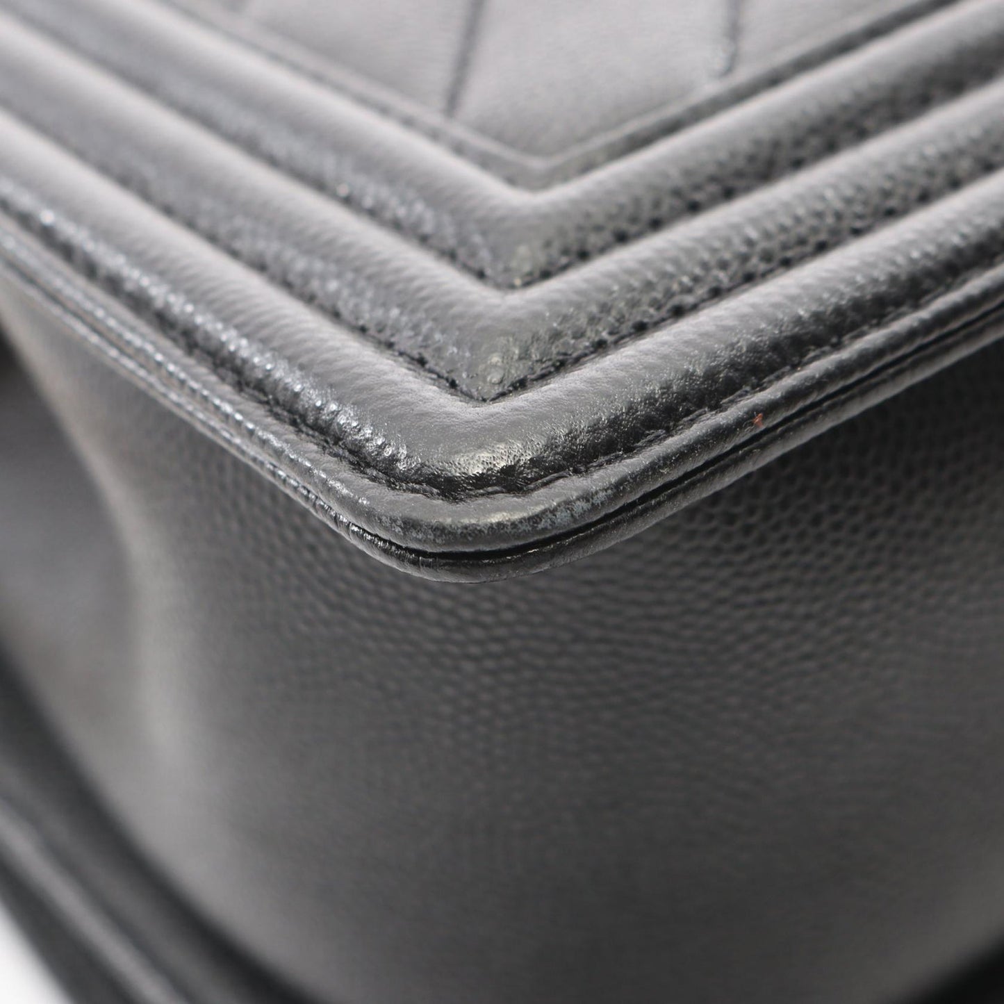 Chanel Old Medium Chevron Caviar Boy Flap