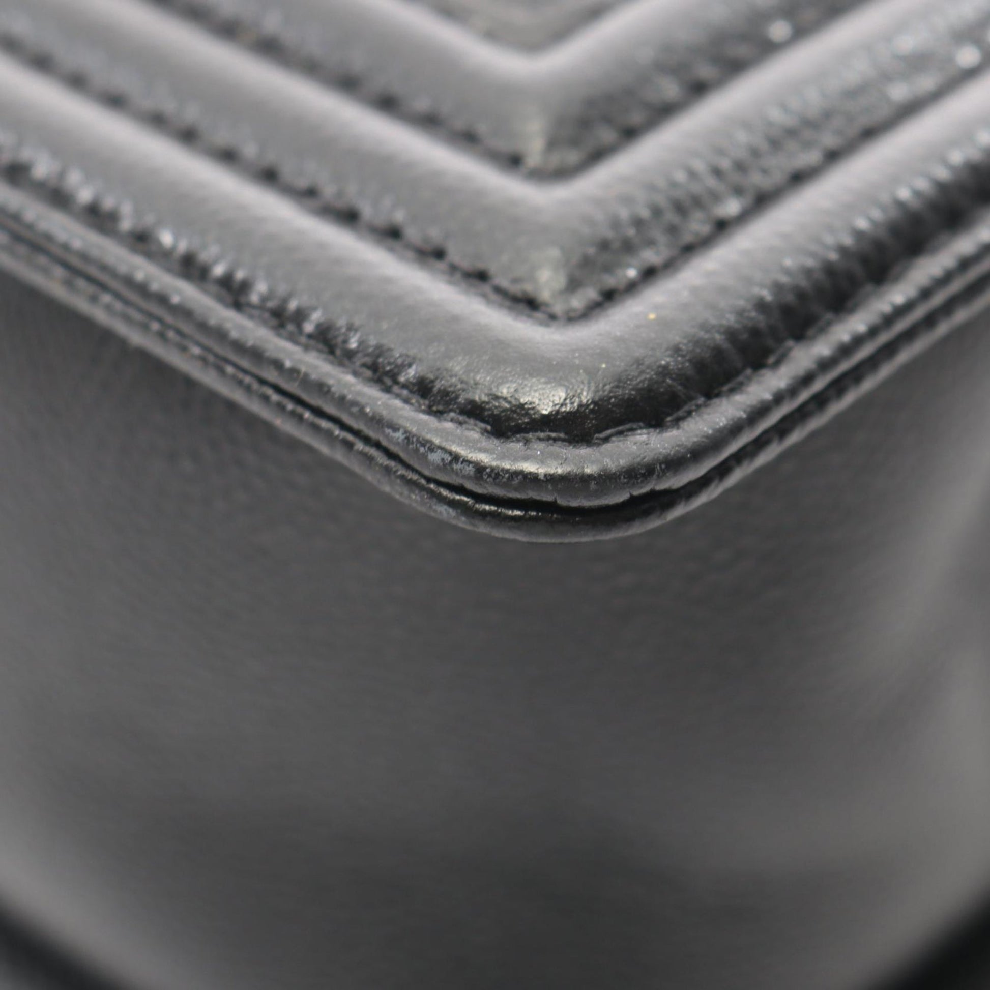 Chanel Old Medium Chevron Caviar Boy Flap