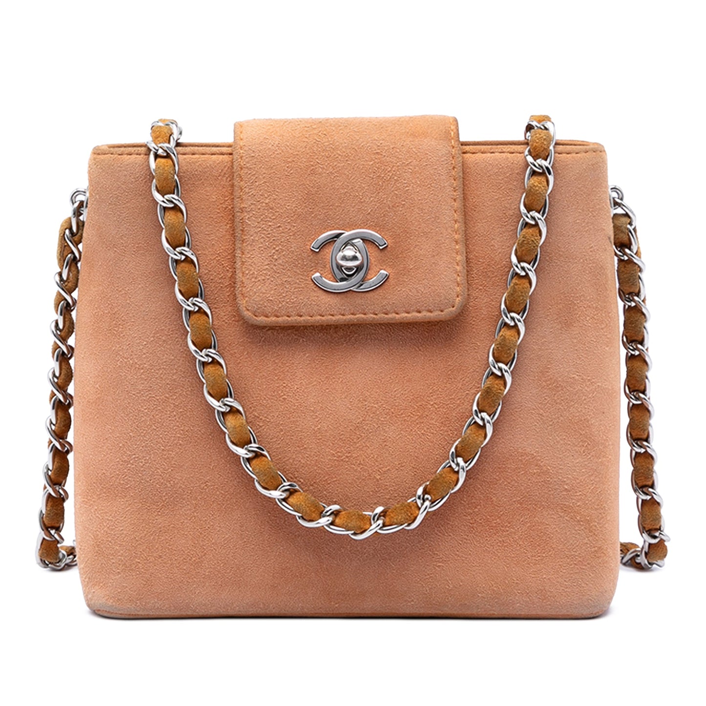 Chanel CC Suede Crossbody