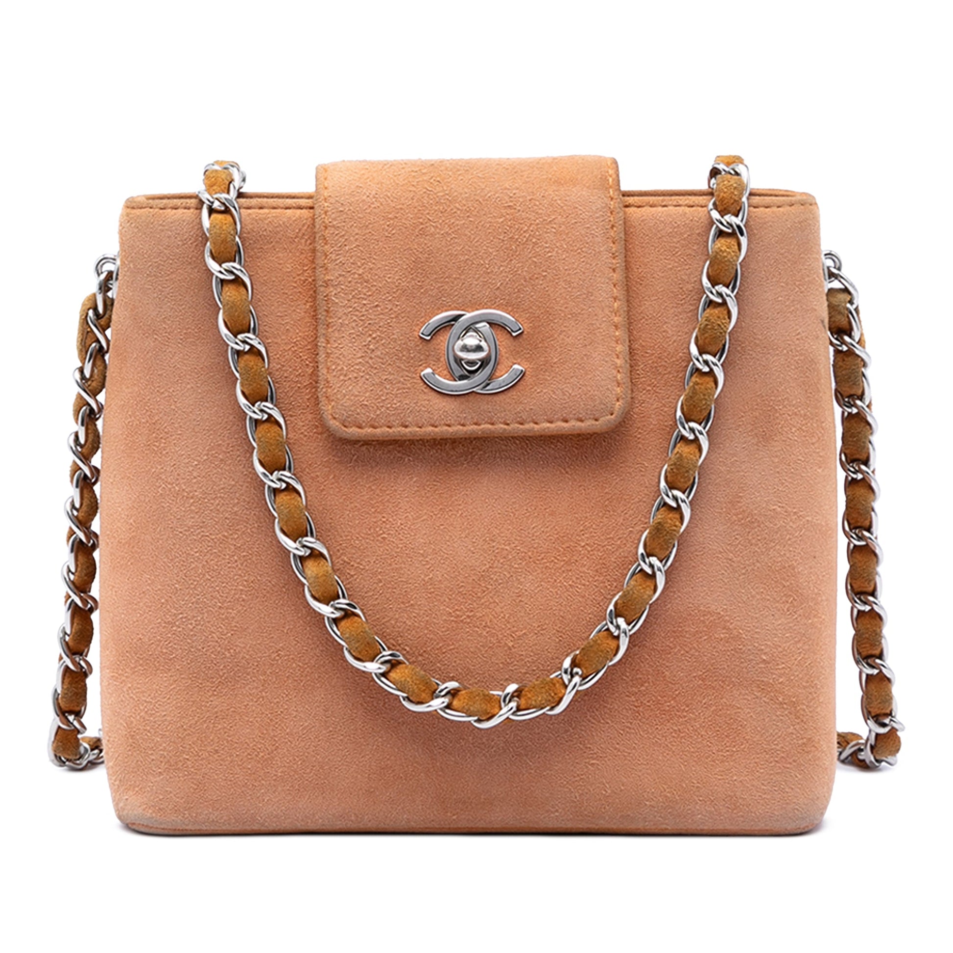 Chanel CC Suede Crossbody