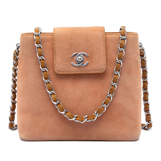 Chanel CC Suede Crossbody