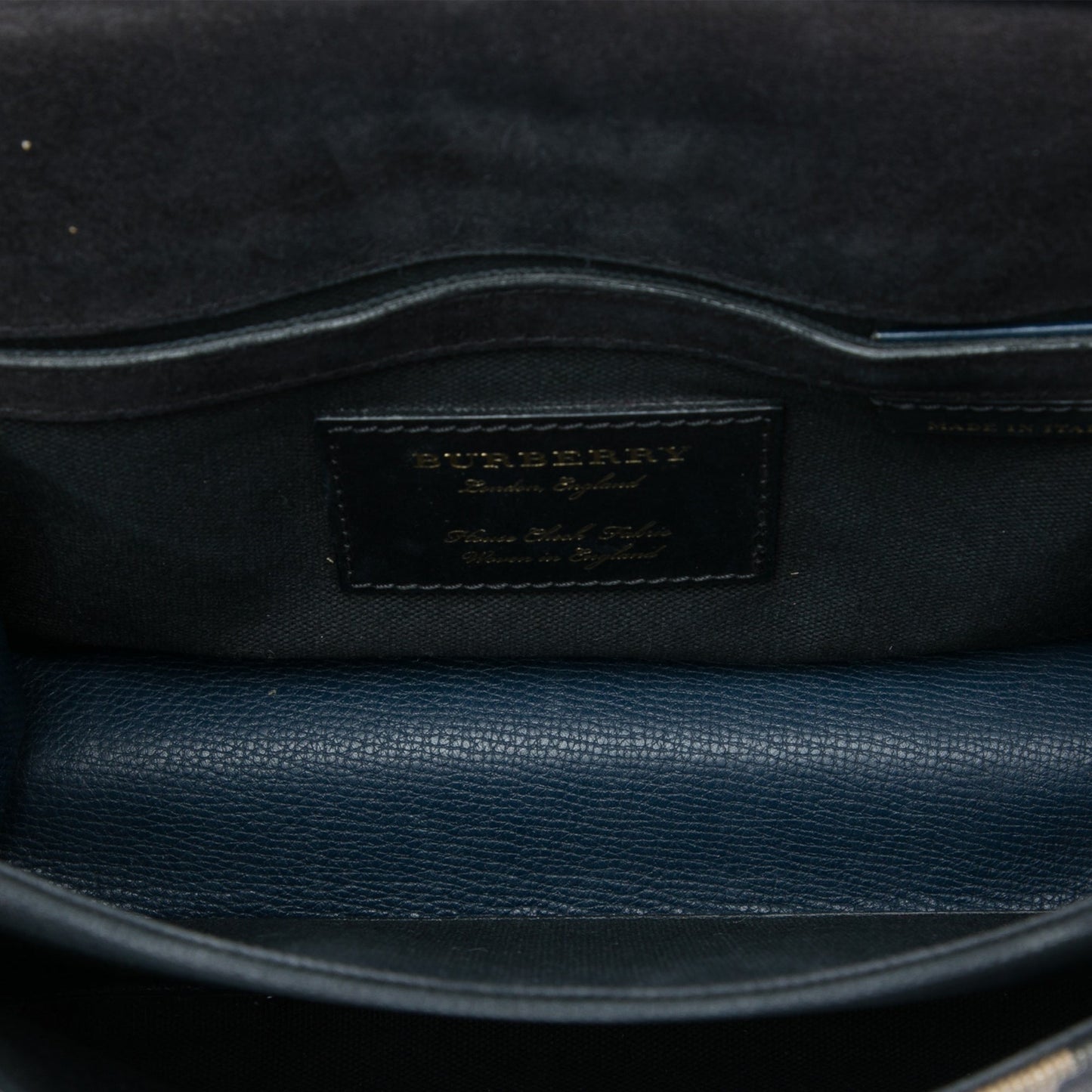 Burberry Small Leather and House Check Canvas Derby Macken Crossbody