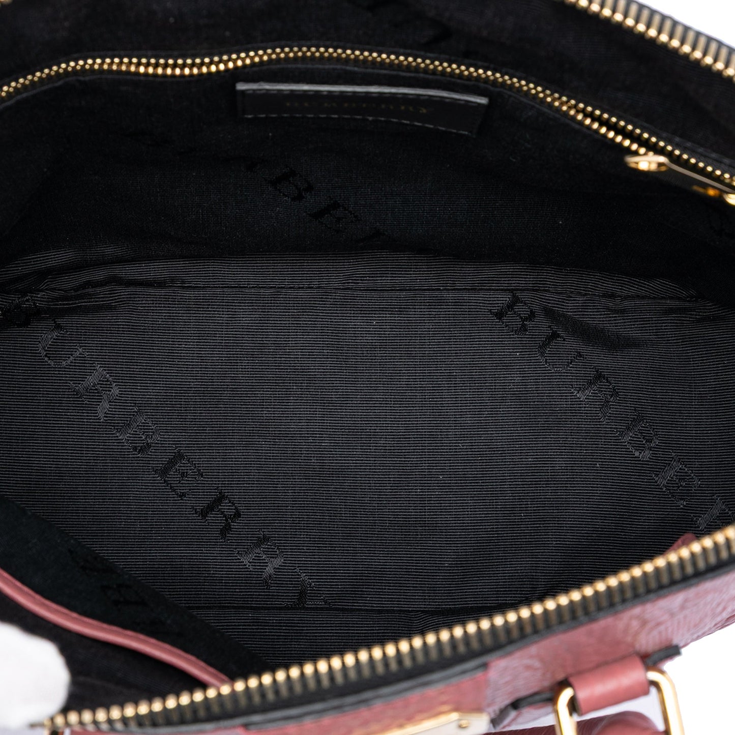 Burberry Small Heritage Grain Check Embossed Orchard Bowling Bag