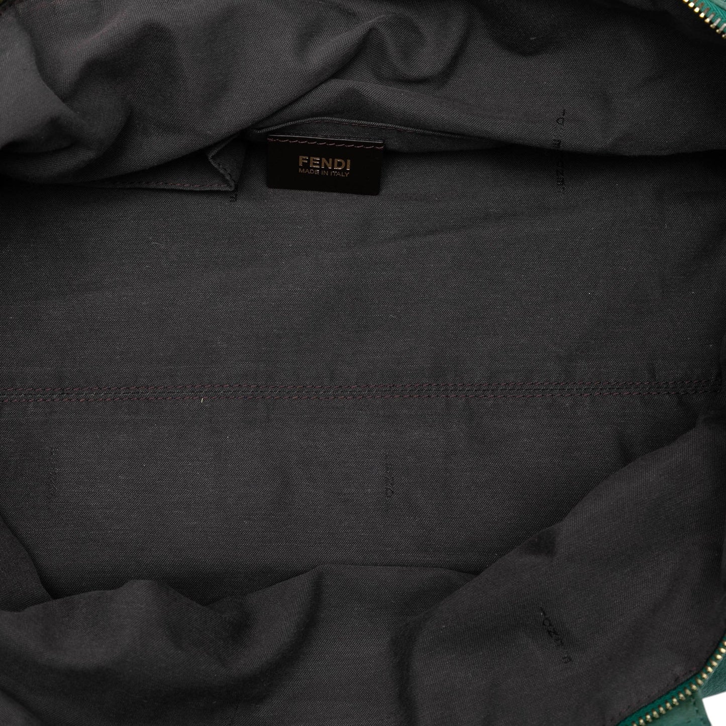 Fendi Medium FF Nubuck Chains Tote