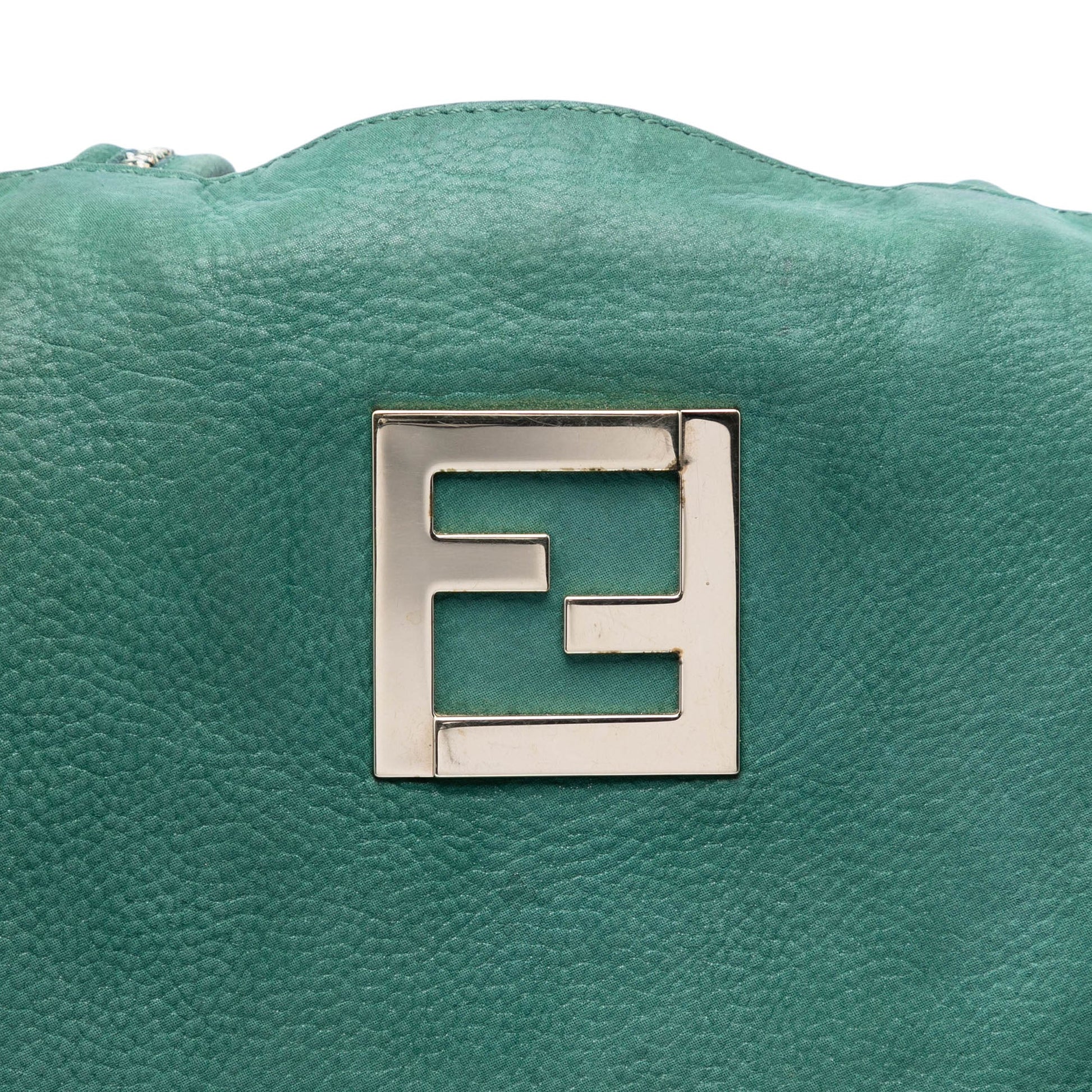 Fendi Medium FF Nubuck Chains Tote