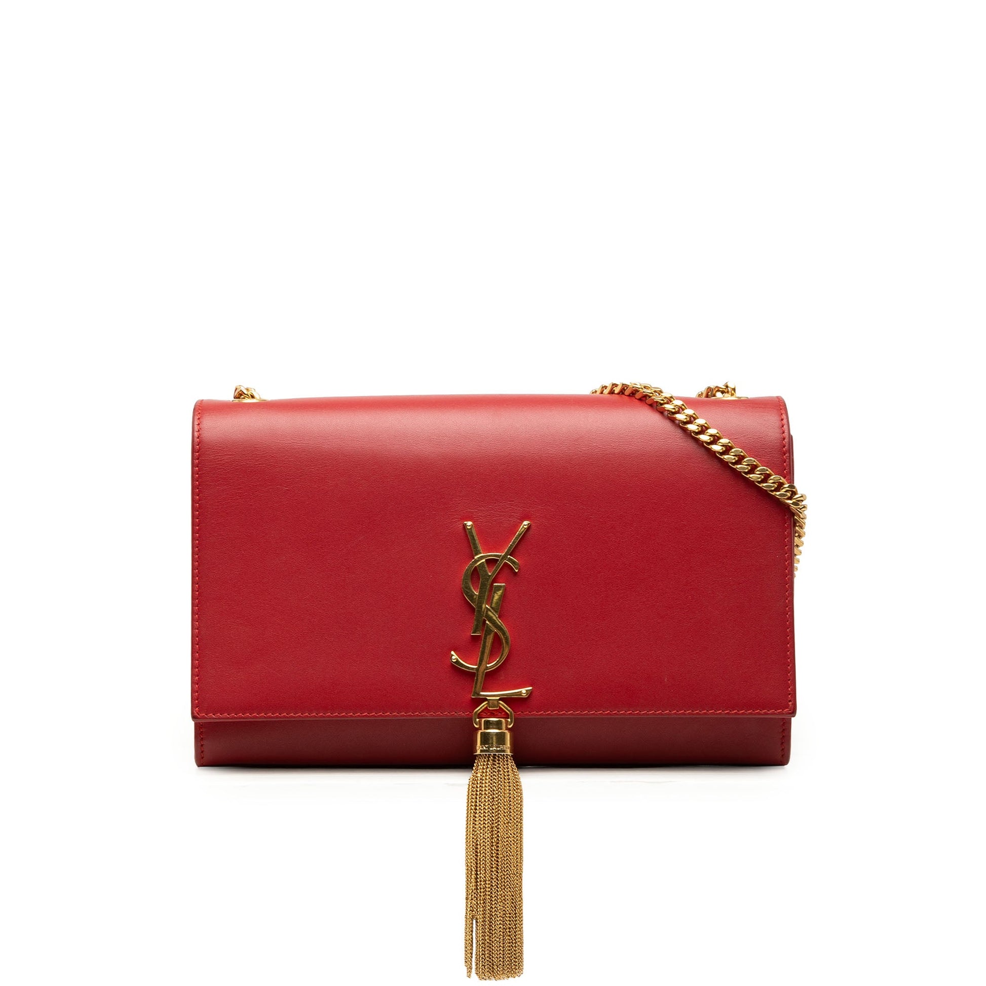 Saint Laurent Medium Smooth Calfskin Classic Monogram Kate Tassel Crossbody