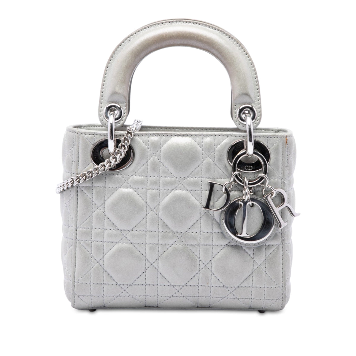 Dior Mini Iridescent Lambskin Cannage Lady Dior