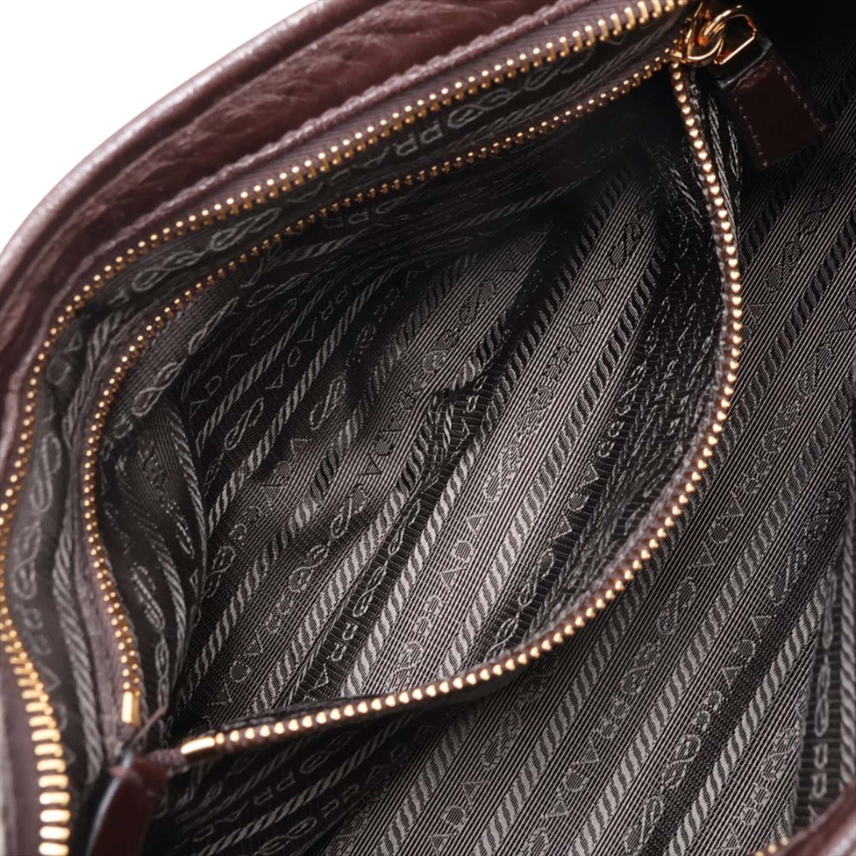 Prada Medium Leather Bonnie Satchel — Brown