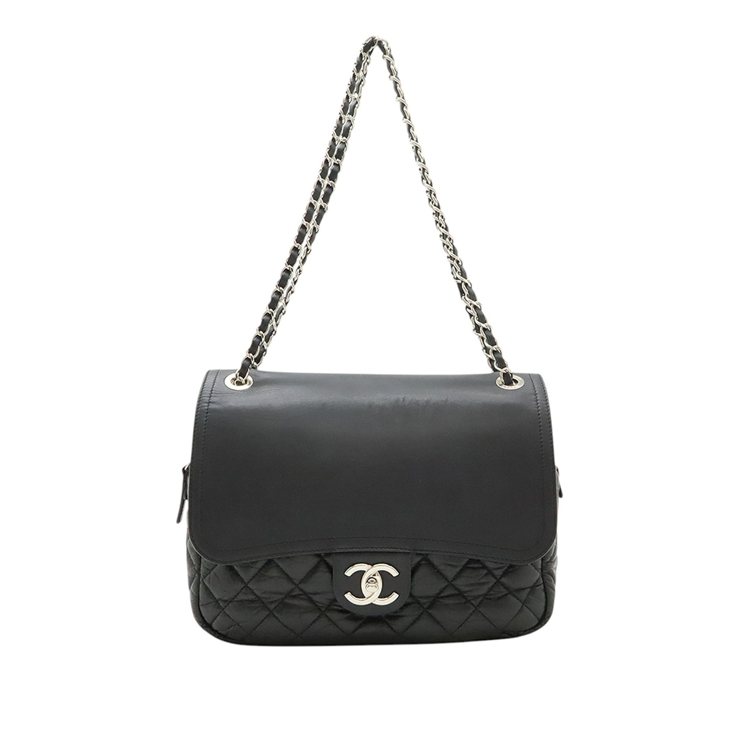 Chanel Quilted Aged Calfskin Easy Zip Flap