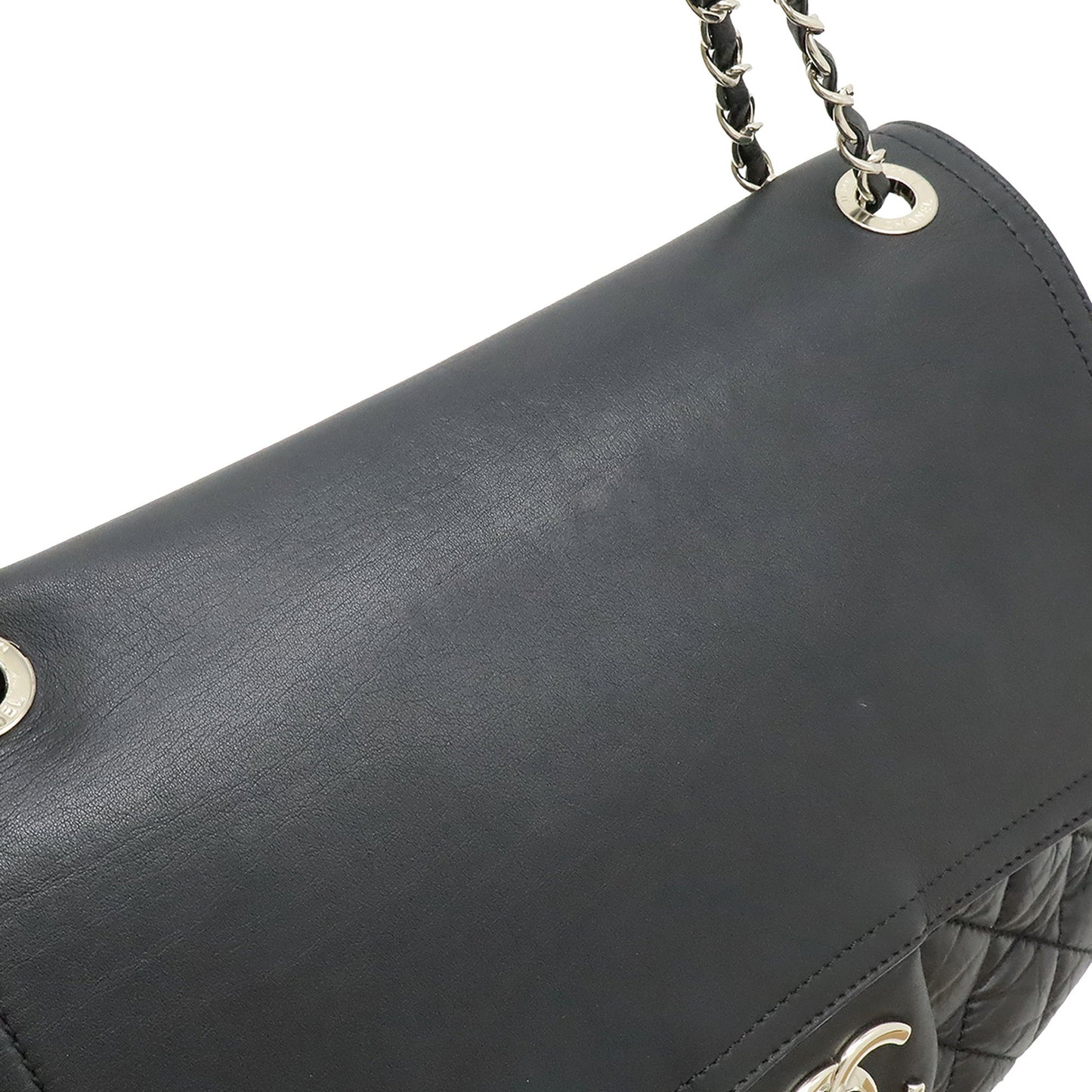 Chanel Quilted Aged Calfskin Easy Zip Flap