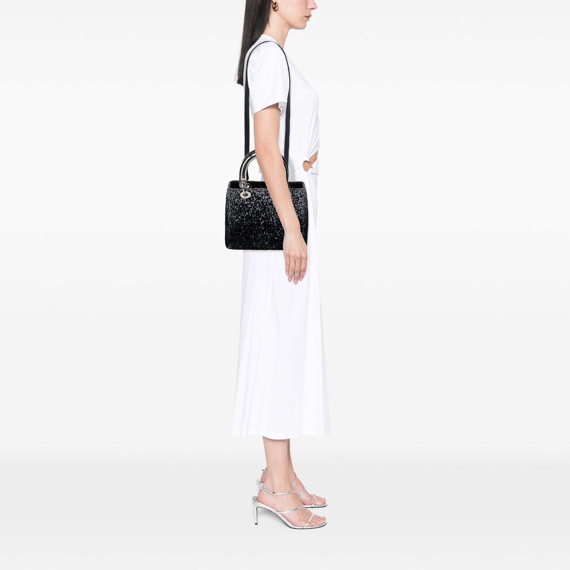 Dior Medium Fabric Lame Lady Dior