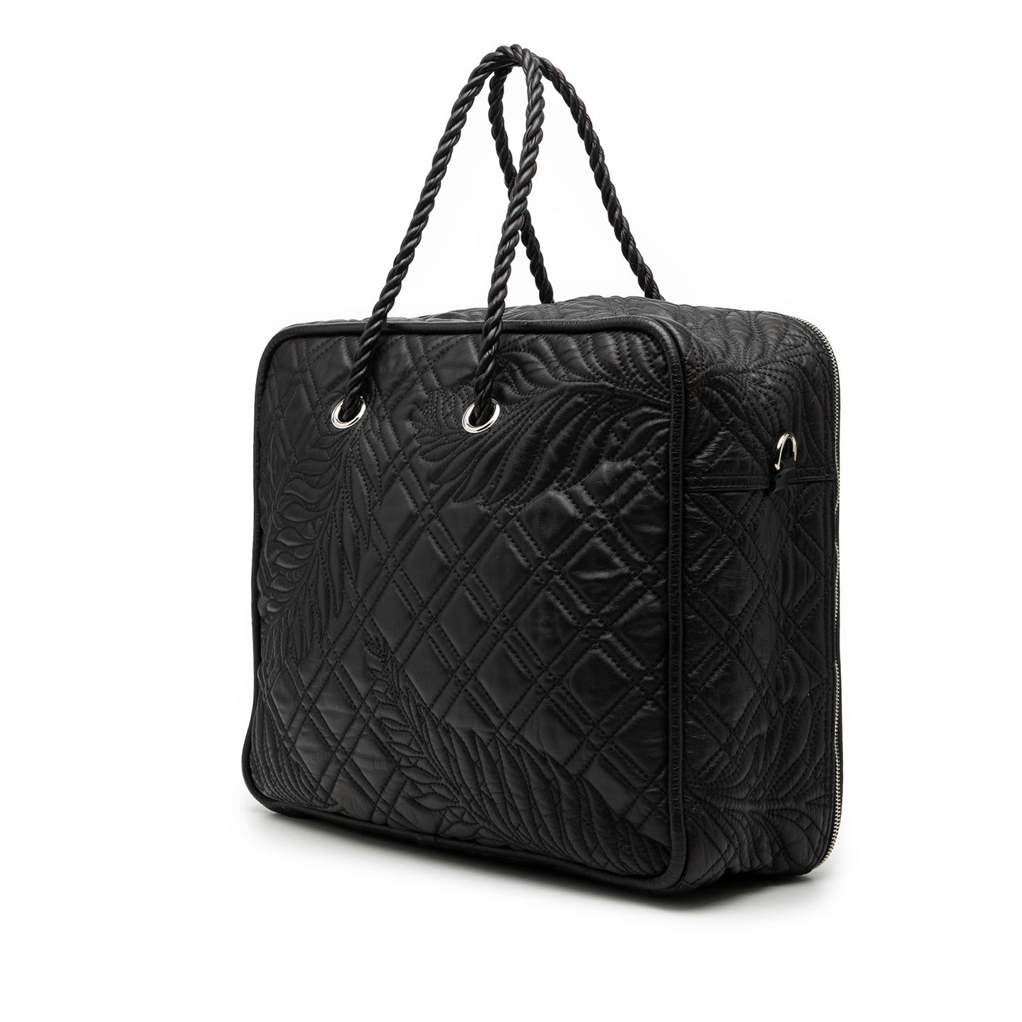 Balenciaga Medium Quilted Lambskin Blanket Square Satchel