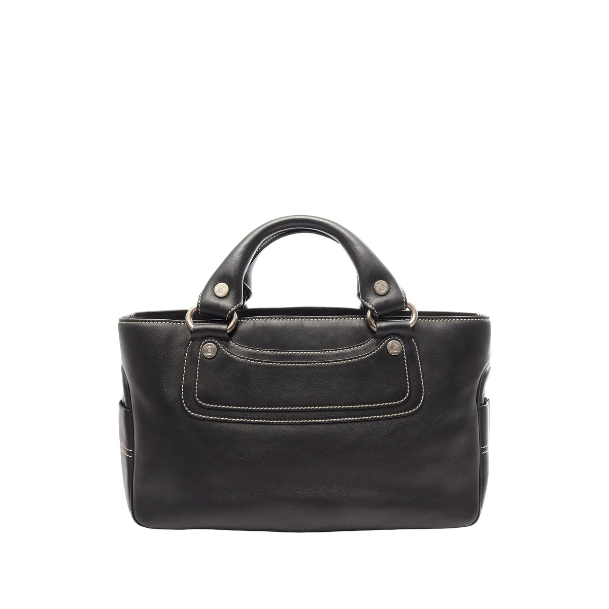 Celine Leather Boogie Handbag — Black