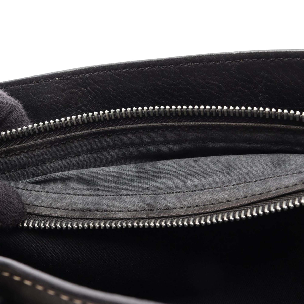 Celine Leather Boogie Handbag — Black